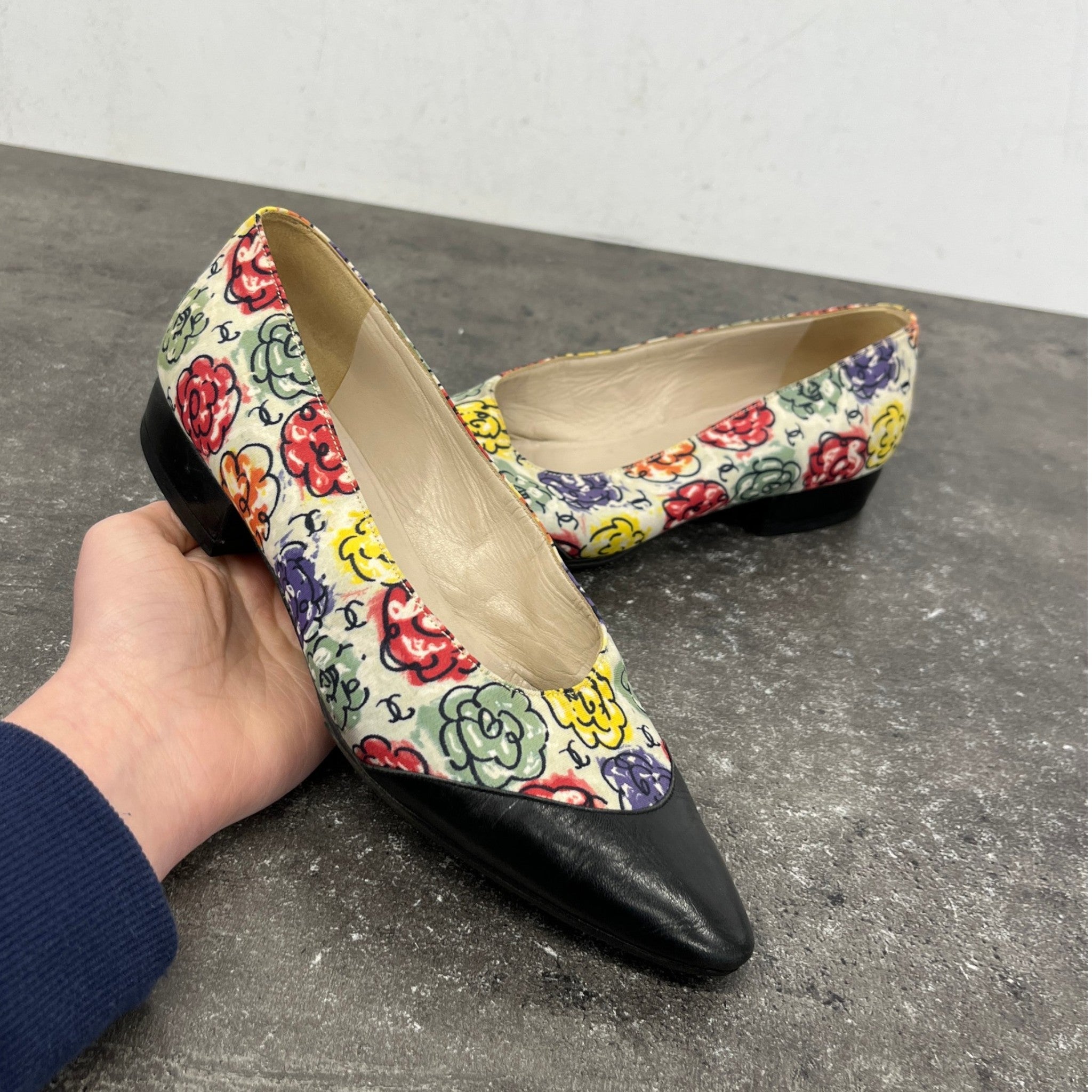 Women's Cap Toe Mules Multi-Coloured Size EU 36.5 / UK 3.5