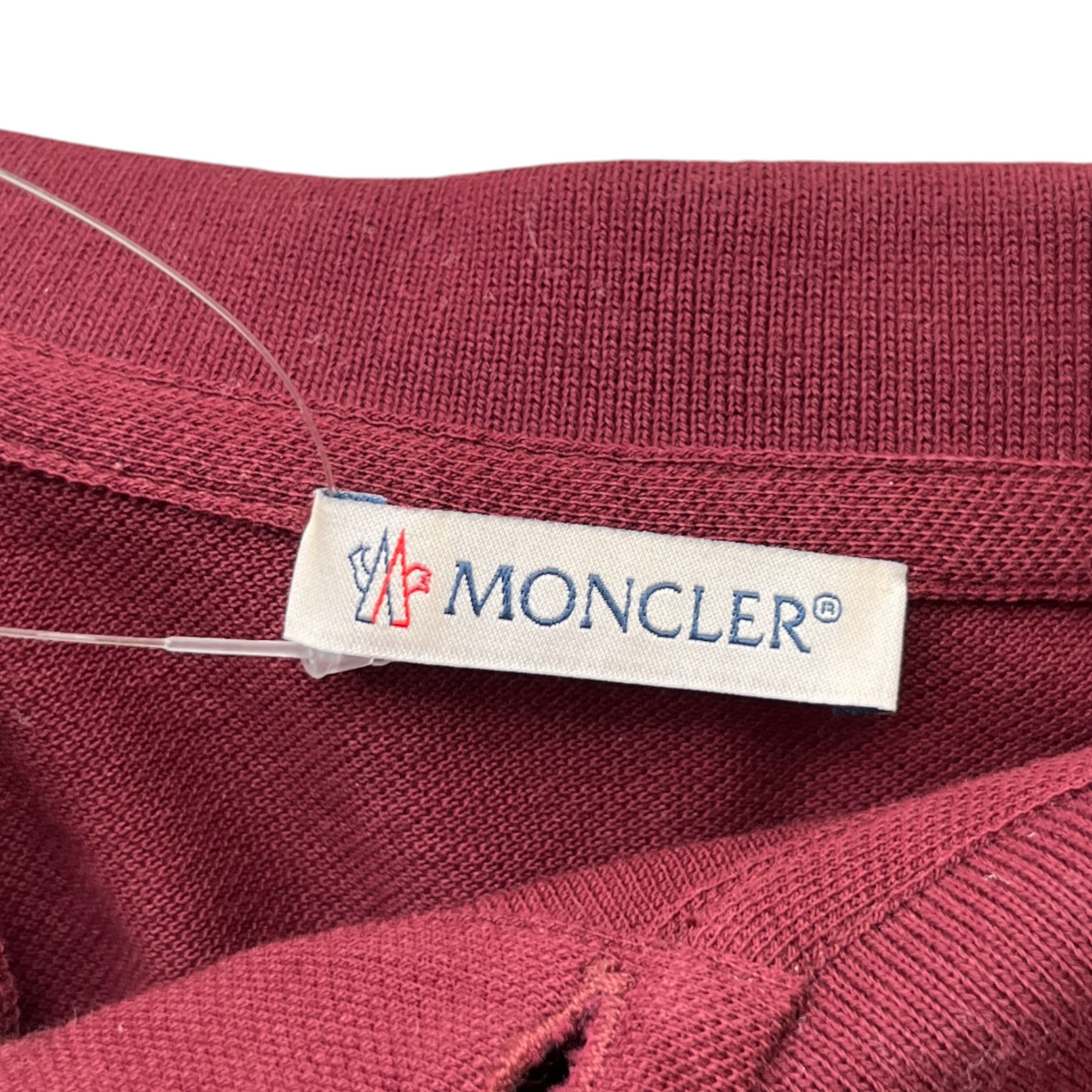 Men's Maglia Manica Corta Polo Shirt Burgundy Size S