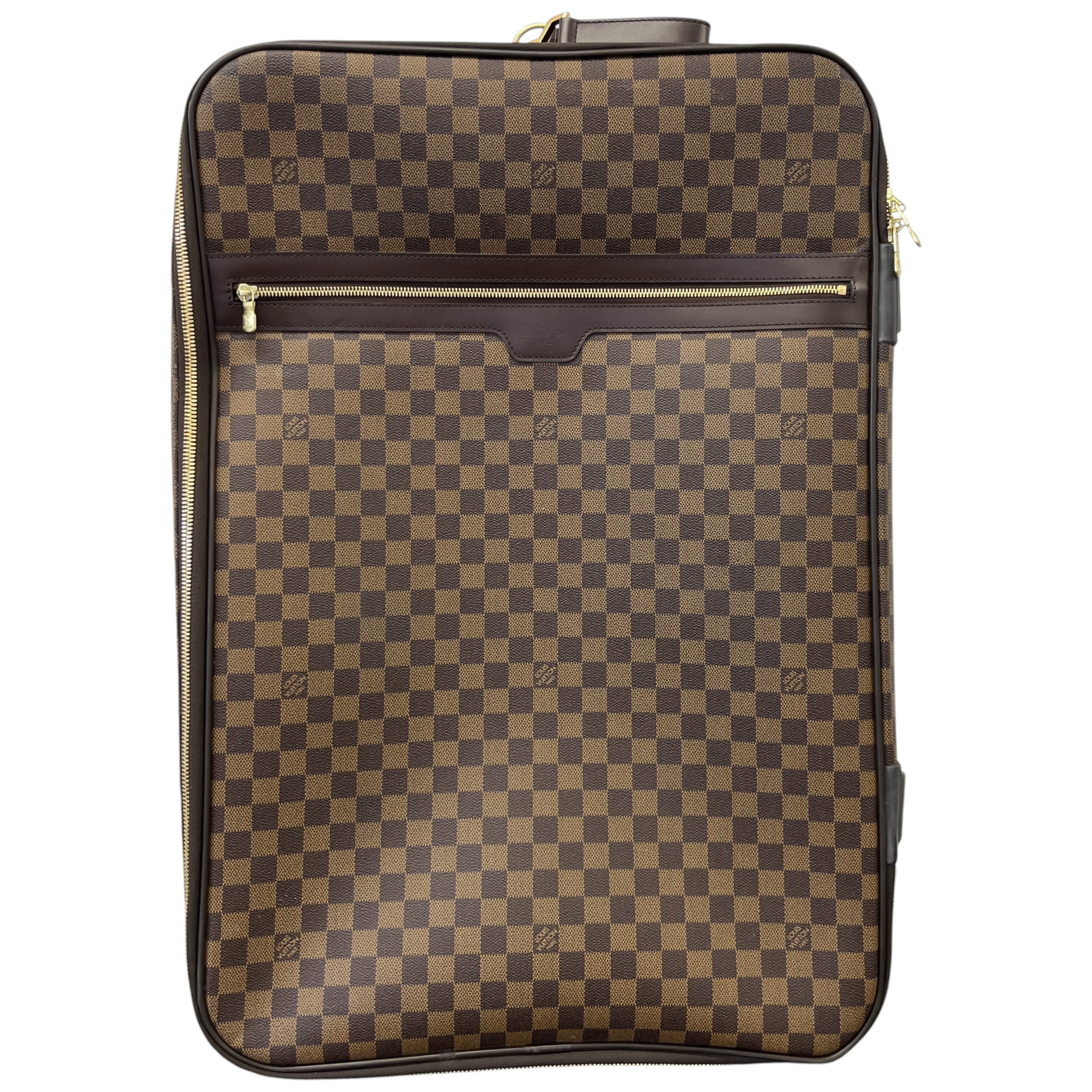 Men's Damier Ebene Pegase 65 Suitcase Brown