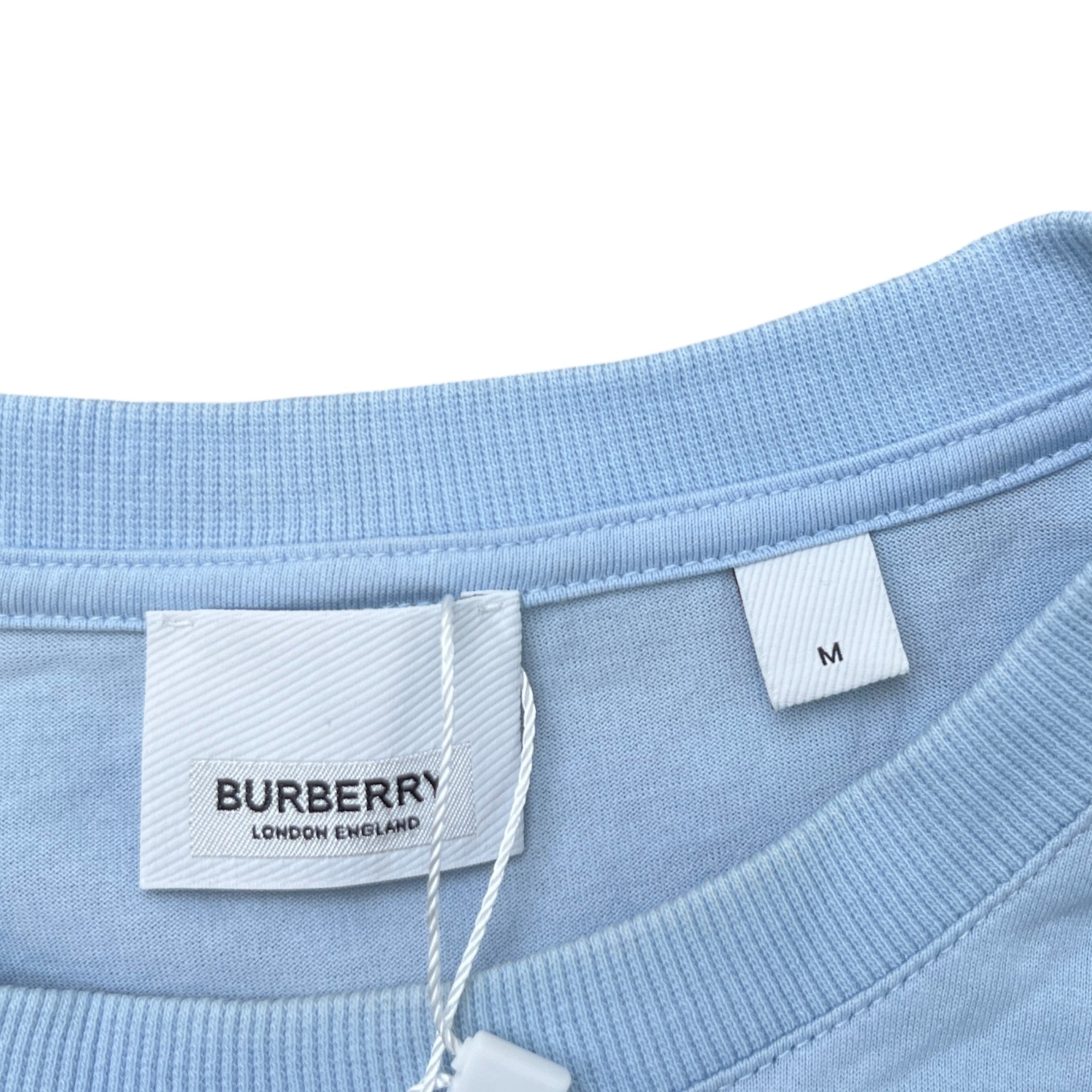 Men's Logo Print T-Shirt Blue Size M