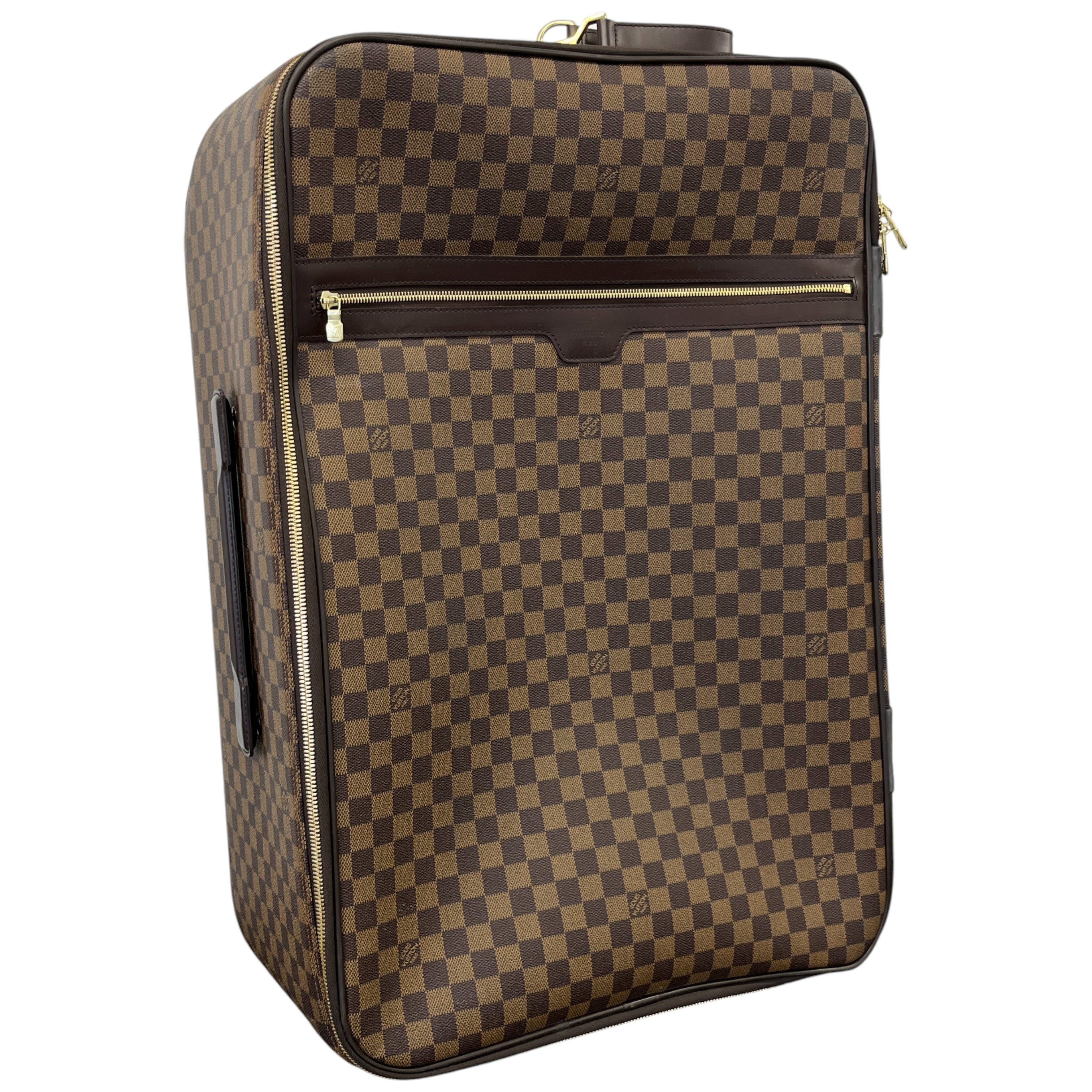 Men's Damier Ebene Pegase 65 Suitcase Brown