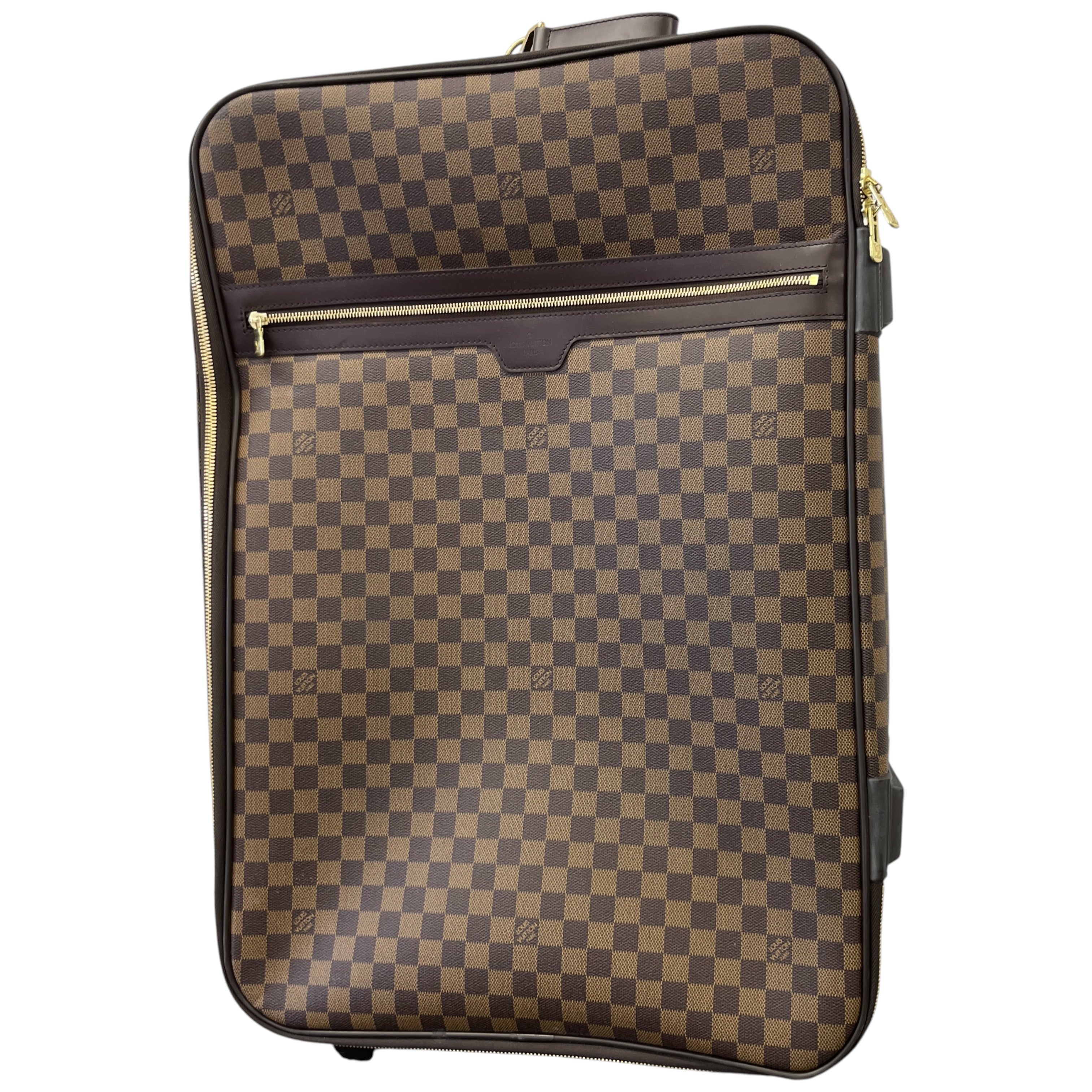 Men's Damier Ebene Pegase 65 Suitcase Brown