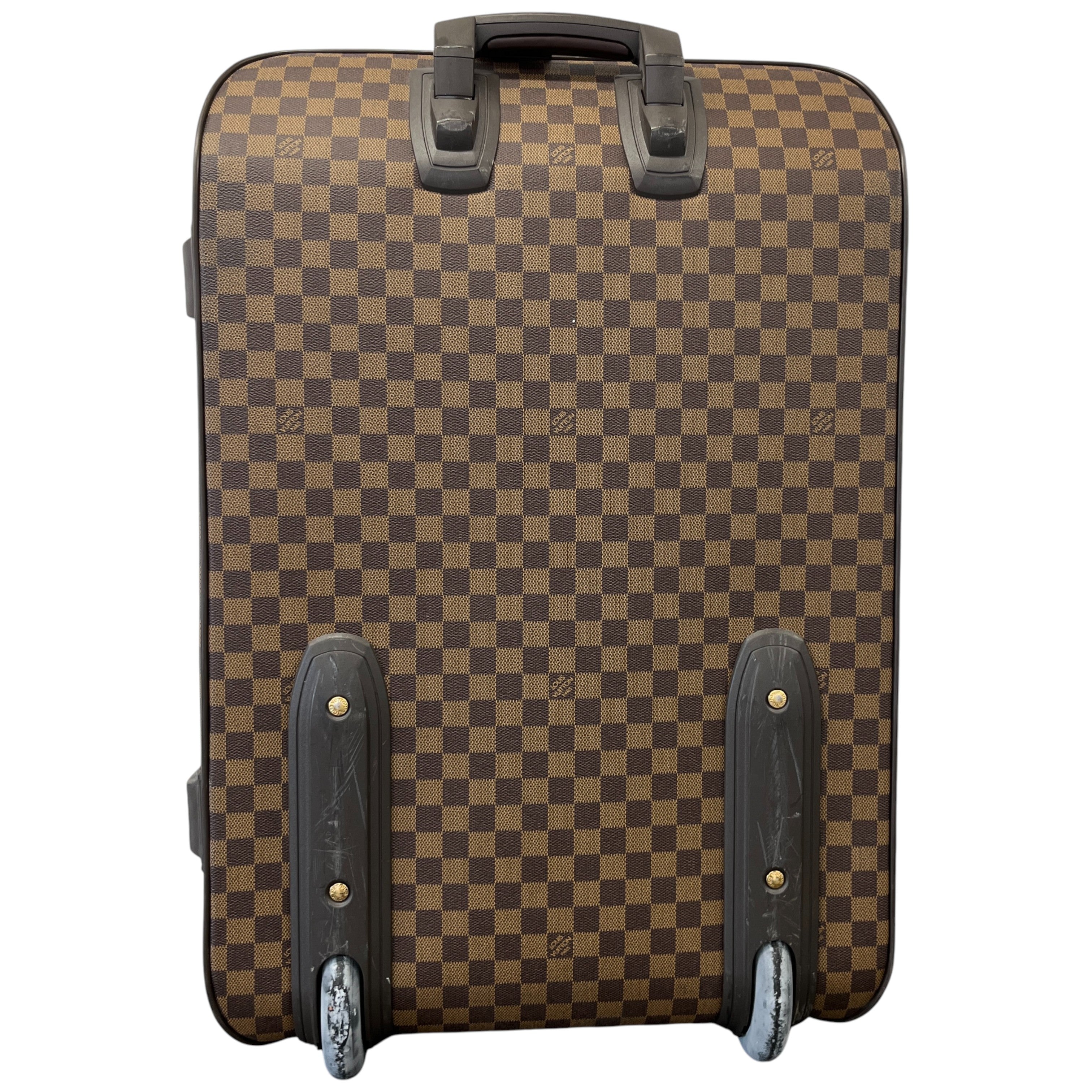 Men's Damier Ebene Pegase 65 Suitcase Brown
