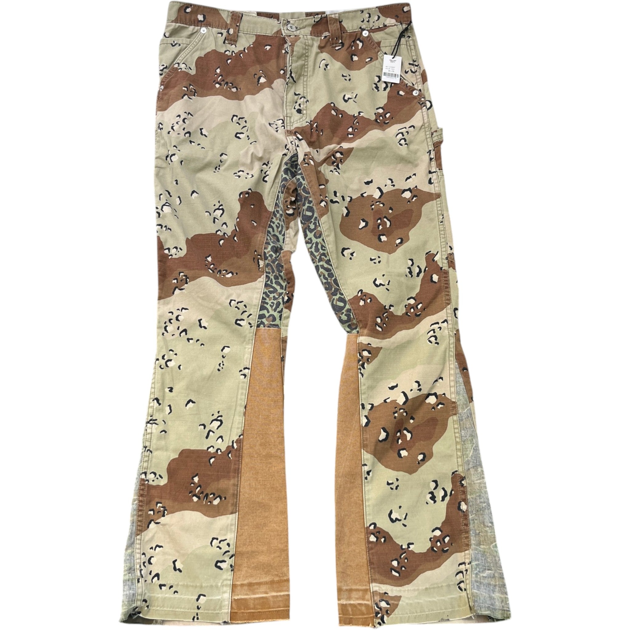 Men's La Flare Trousers Brown Size Waist 34"