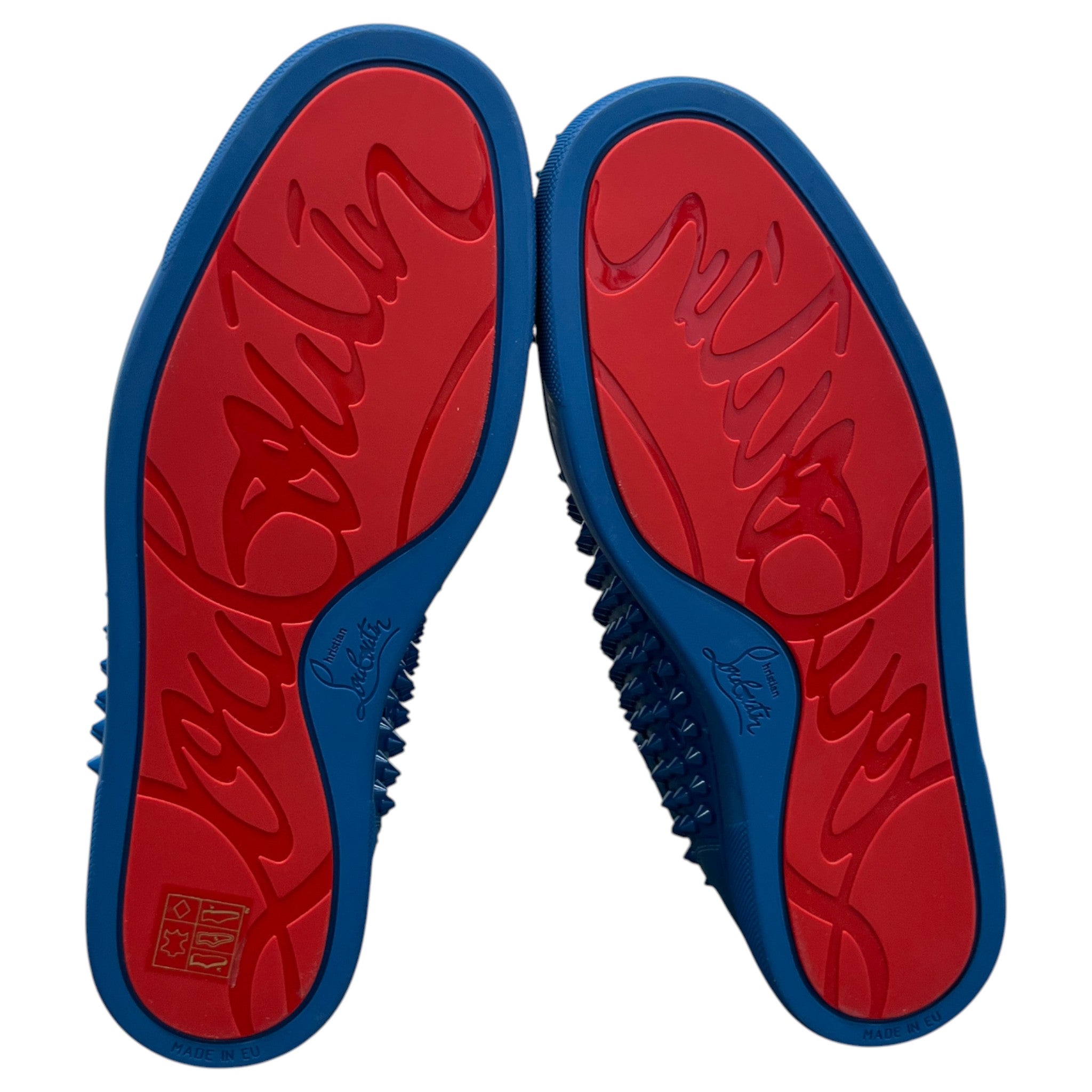 Men's Louis Flat Spike High Trainers Blue Size EU 40 / UK 6