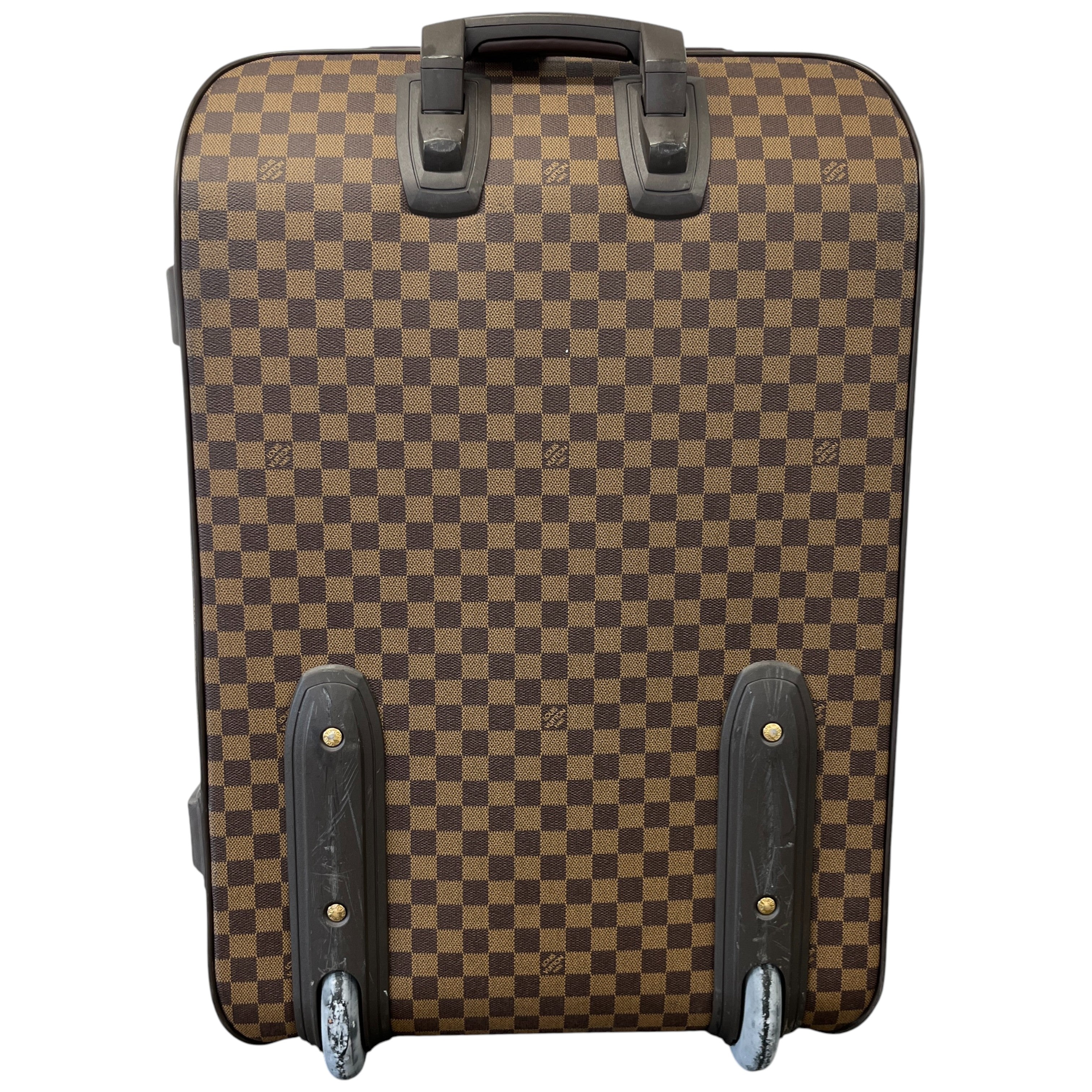 Men's Damier Ebene Pegase 65 Suitcase Brown