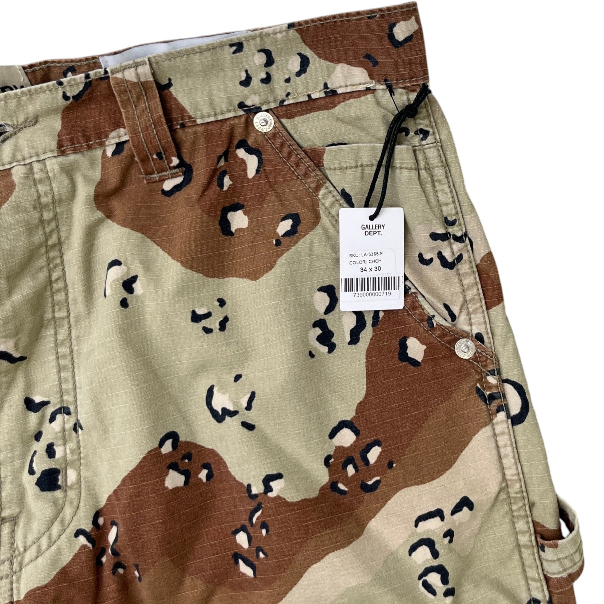 Men's La Flare Trousers Brown Size Waist 34"