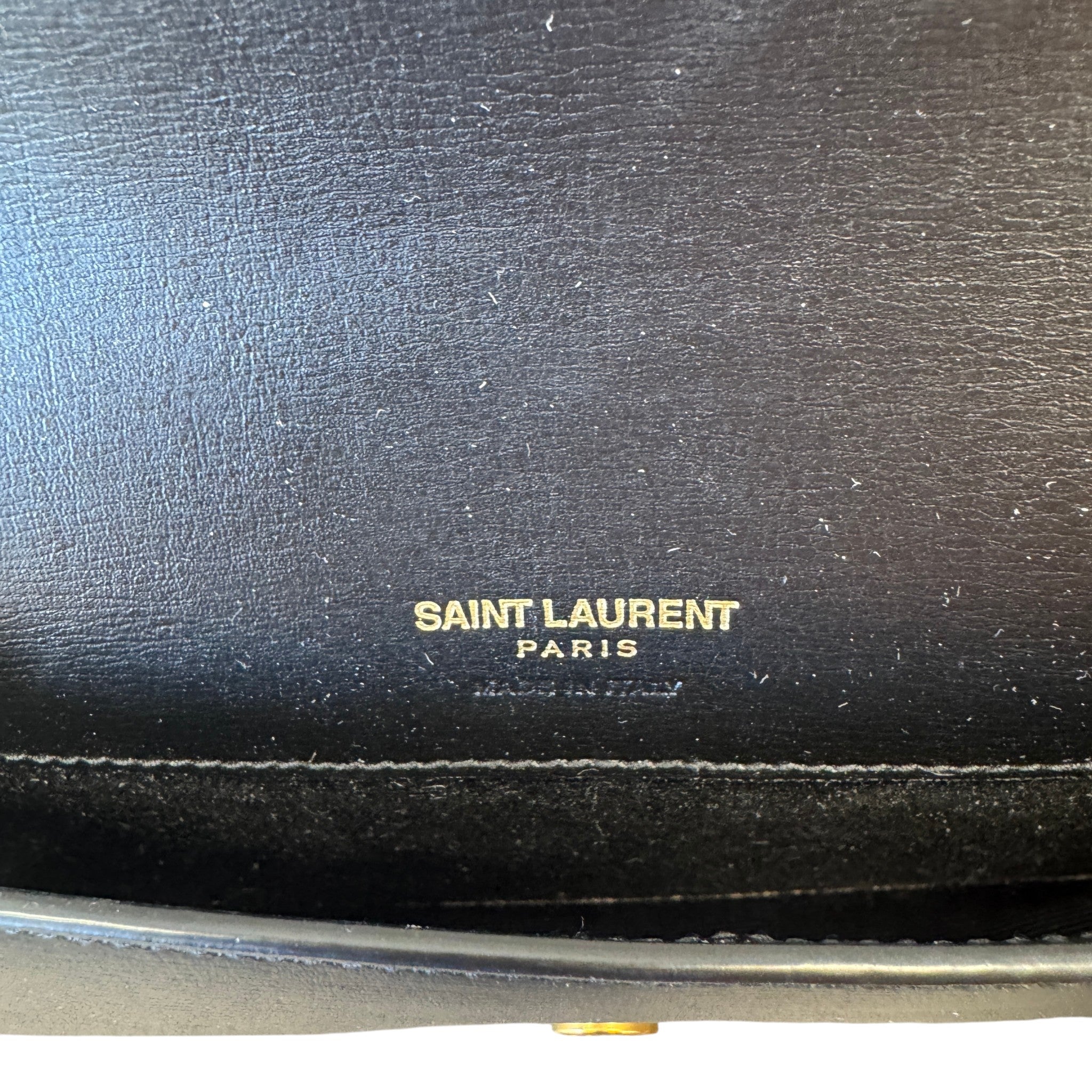 Women's Cassandre Phone Holder Wallet On Chain Bag Black