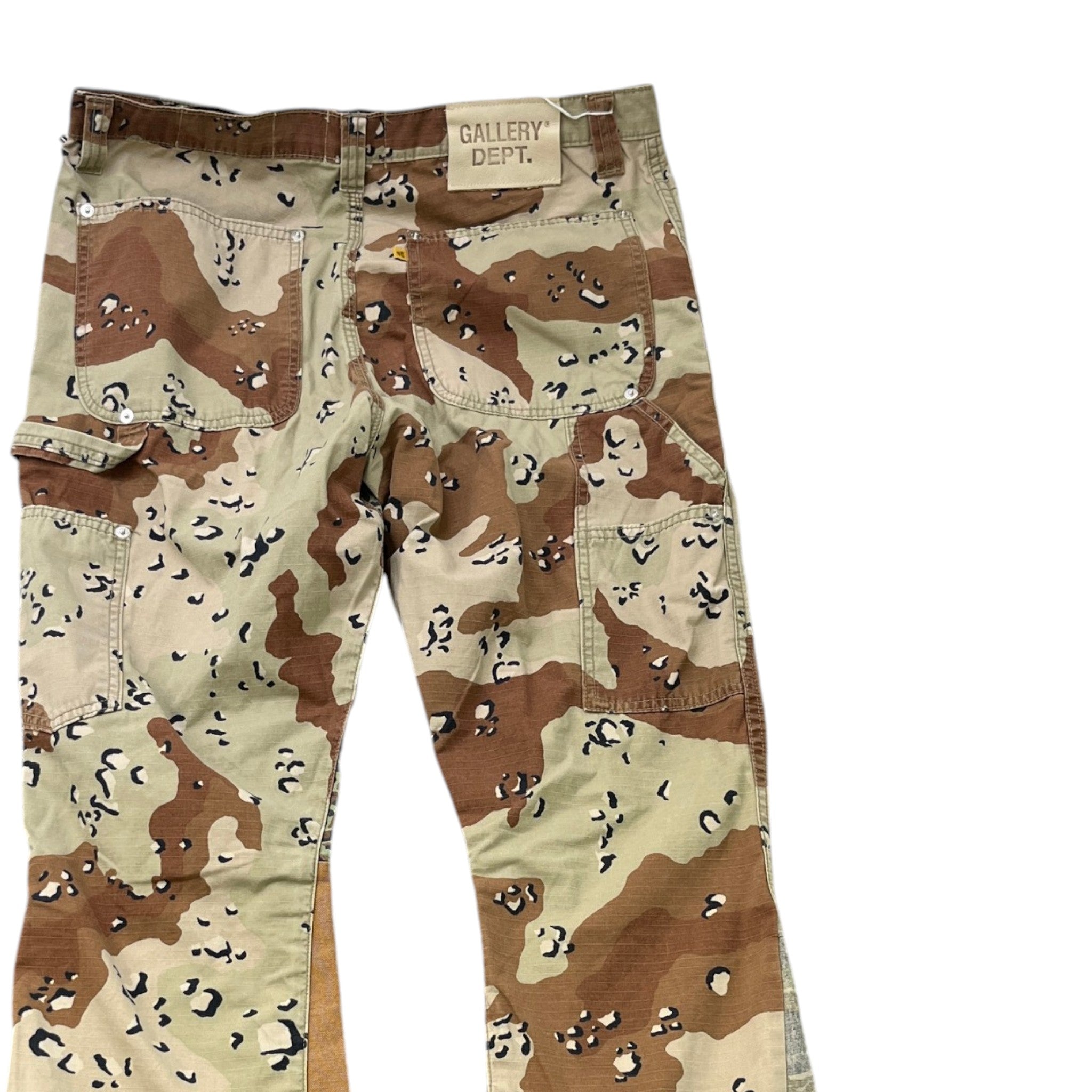 Men's La Flare Trousers Brown Size Waist 34"