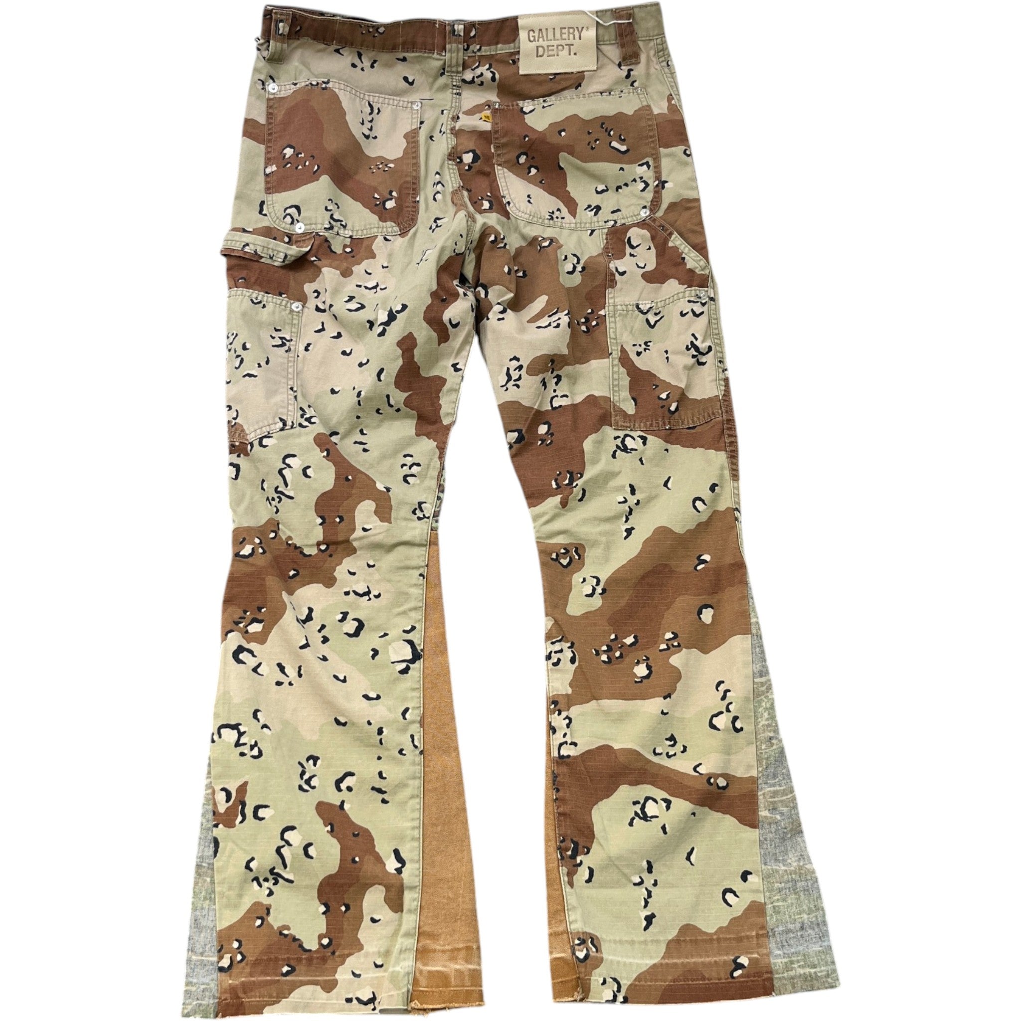 Men's La Flare Trousers Brown Size Waist 34"