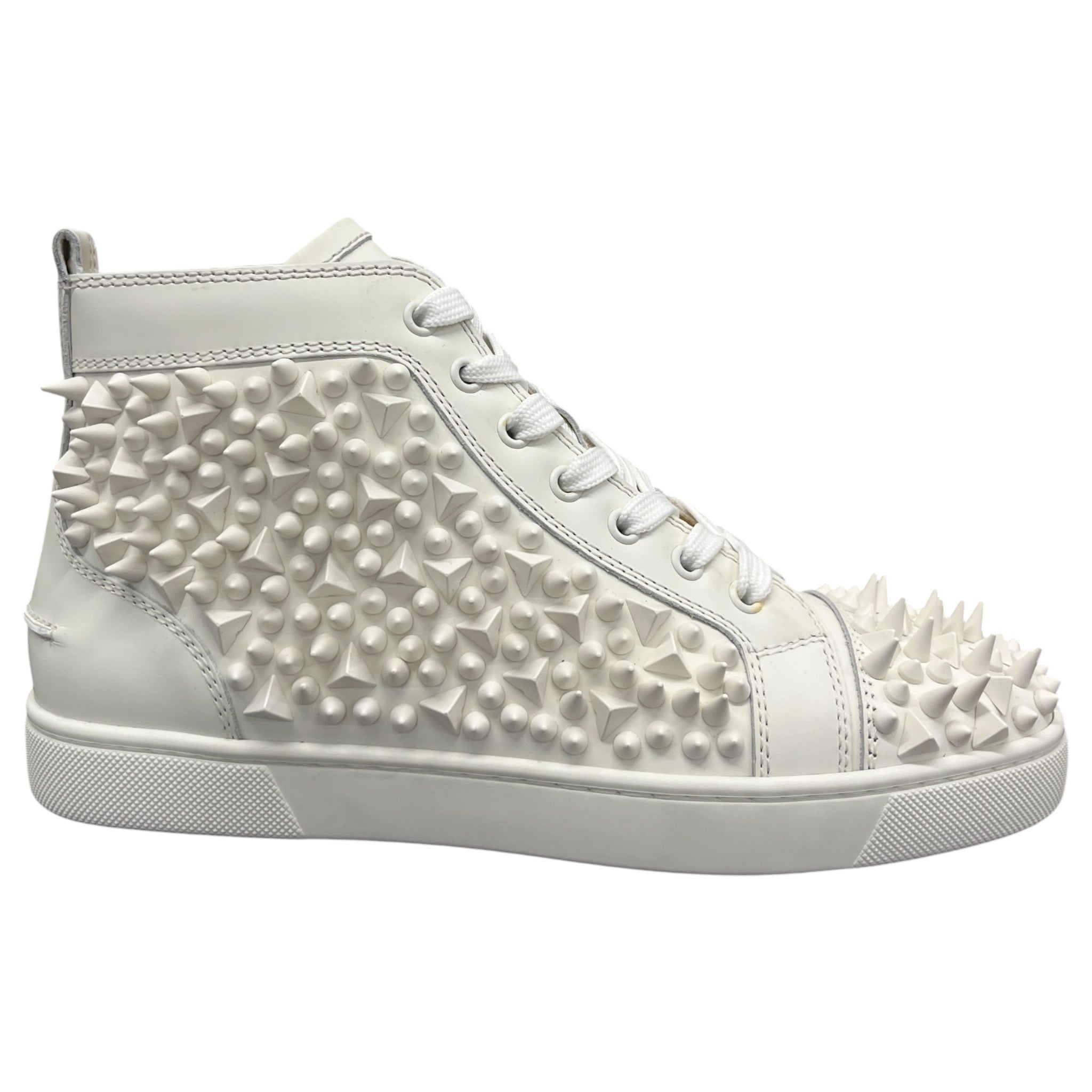 Men's Louis Pik Pik Flat High Trainers White Size EU 40 / UK 6