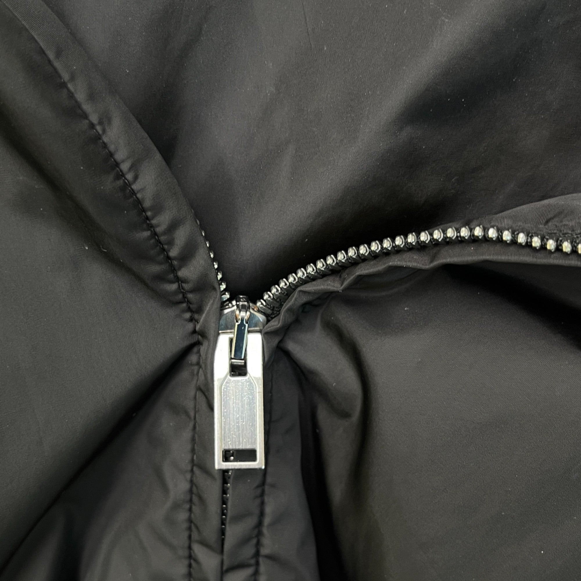 Men's Gg Zip Up Logo Print Windbreaker Black Size IT 48 / M