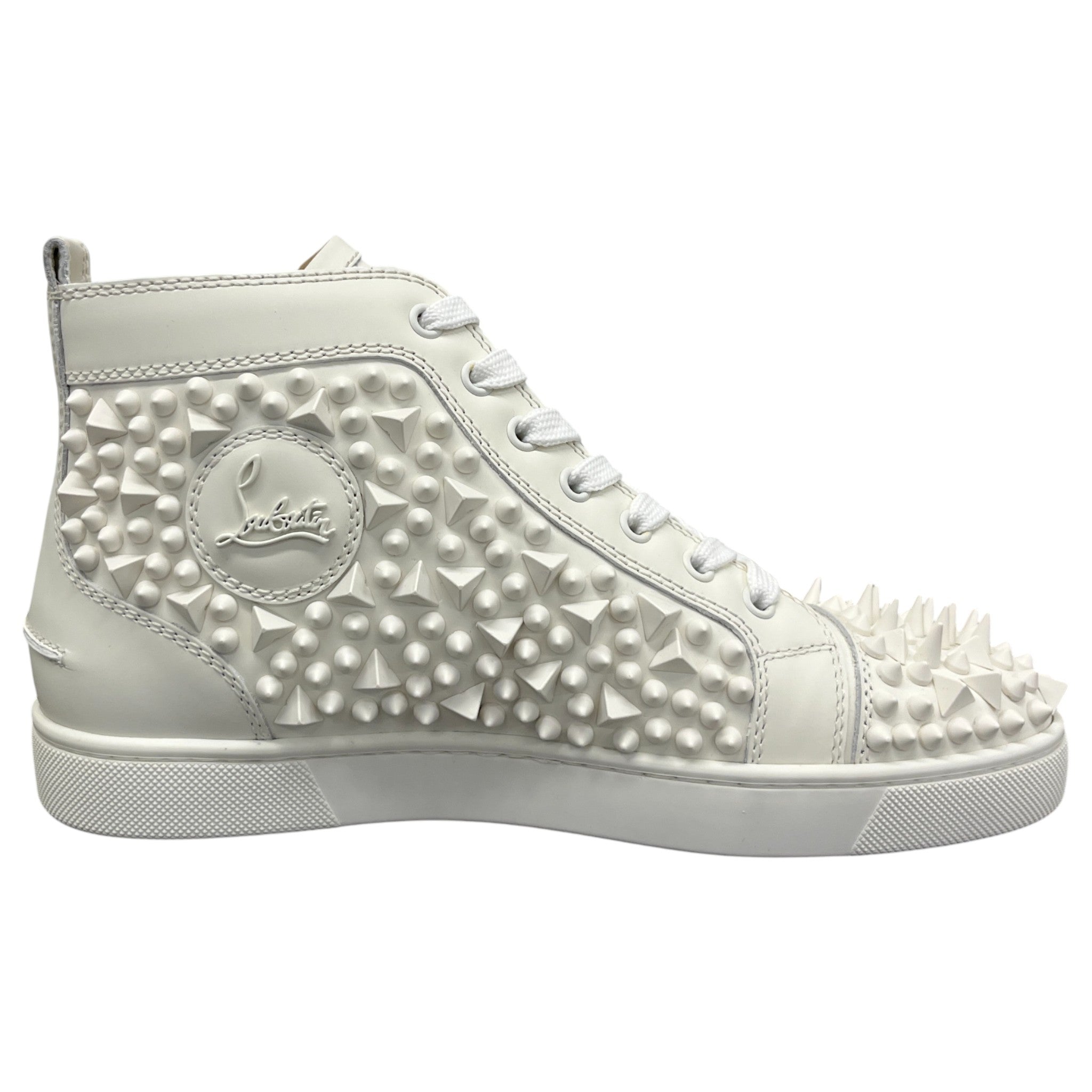 Men's Louis Pik Pik Flat High Trainers White Size EU 40 / UK 6