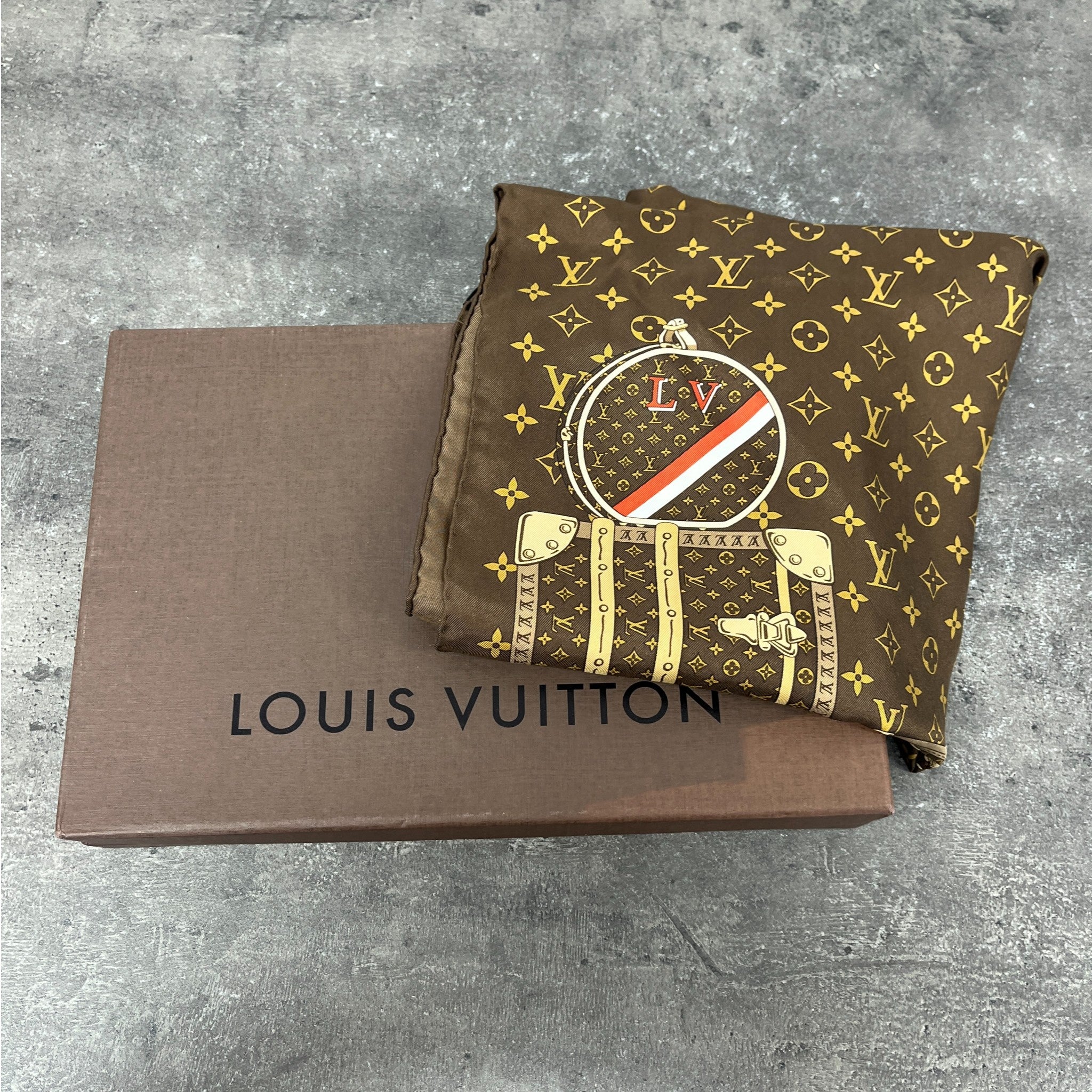 Women's Monogram Trunks Scarf Brown