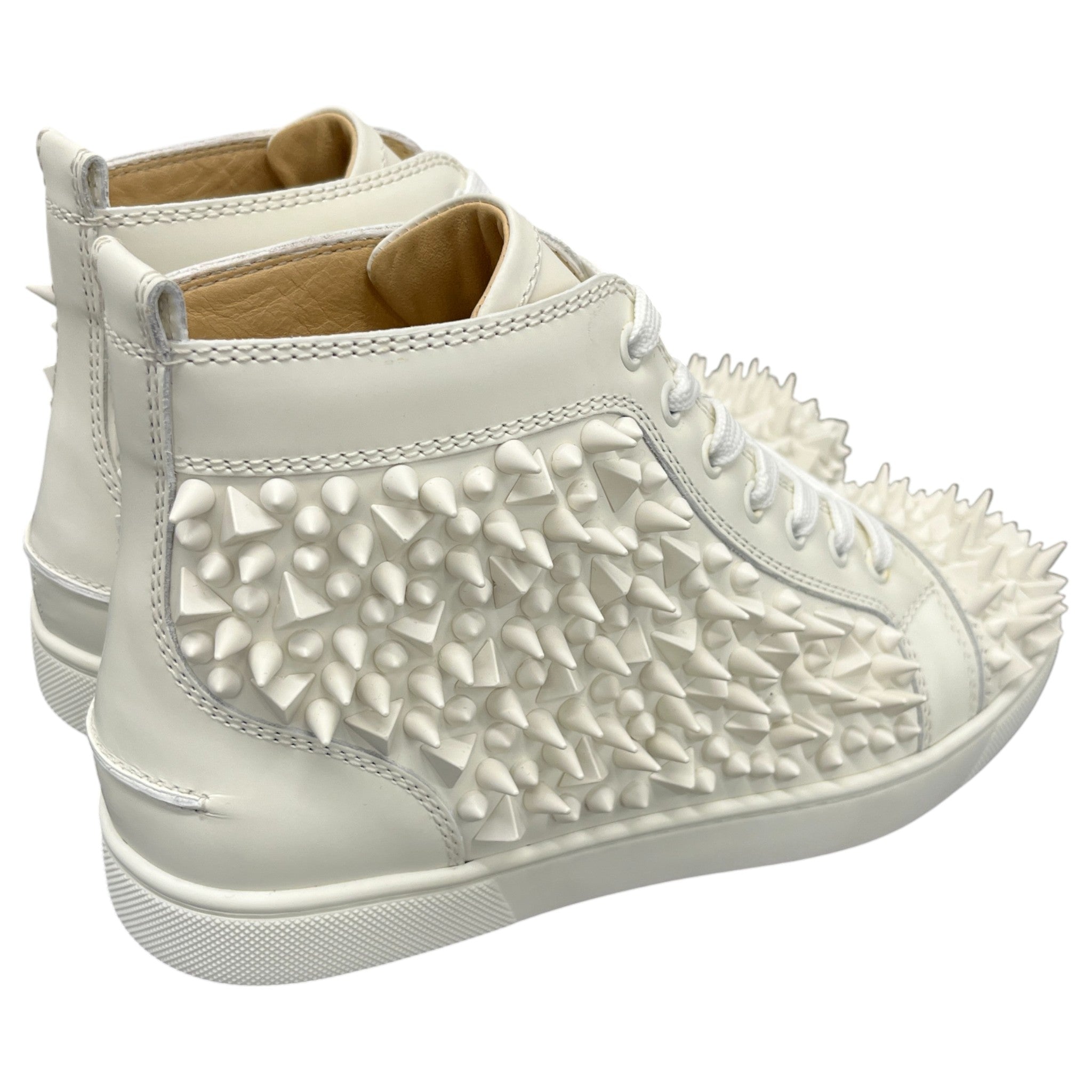 Men's Louis Pik Pik Flat High Trainers White Size EU 40 / UK 6