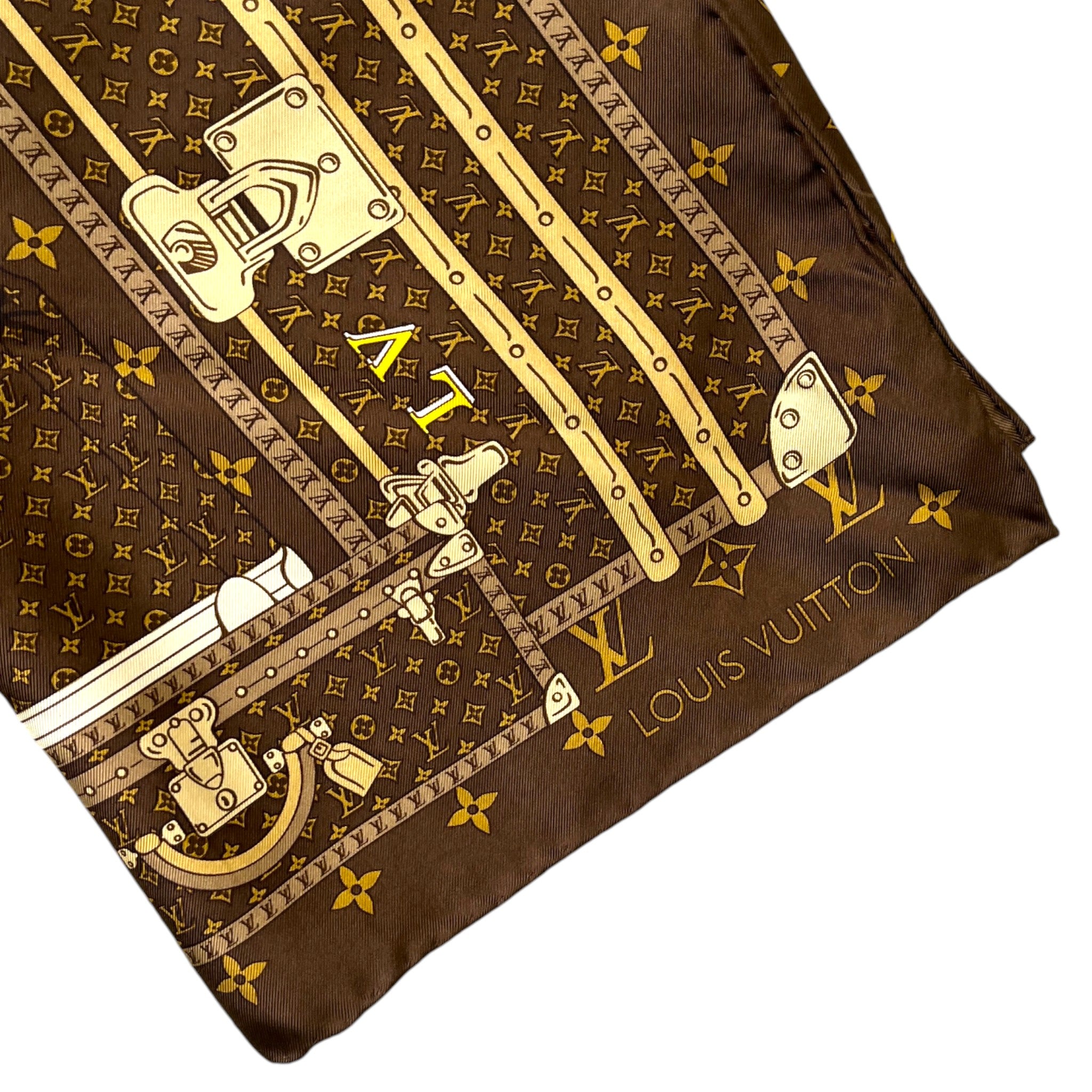 Women's Monogram Trunks Scarf Brown