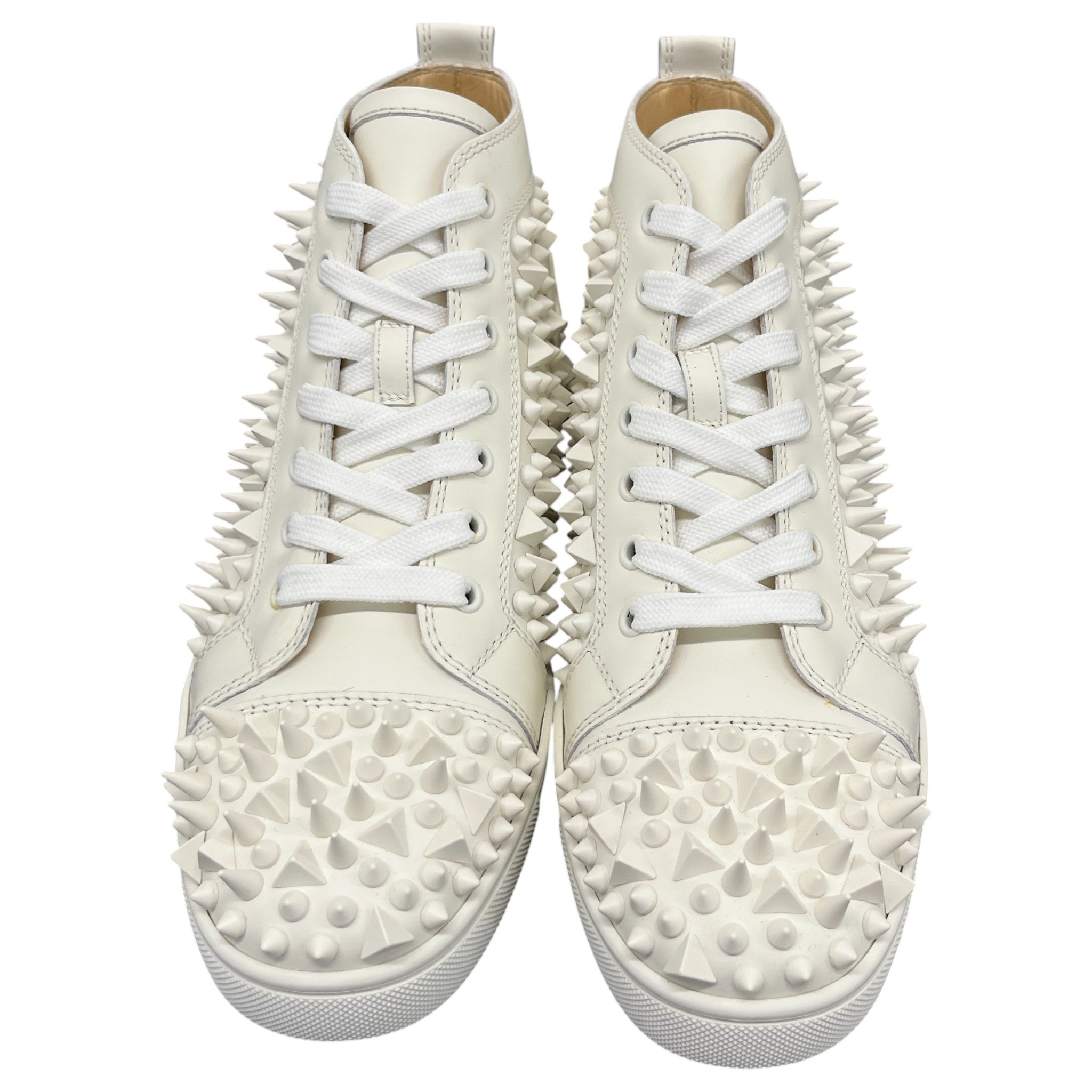 Men's Louis Pik Pik Flat High Trainers White Size EU 40 / UK 6