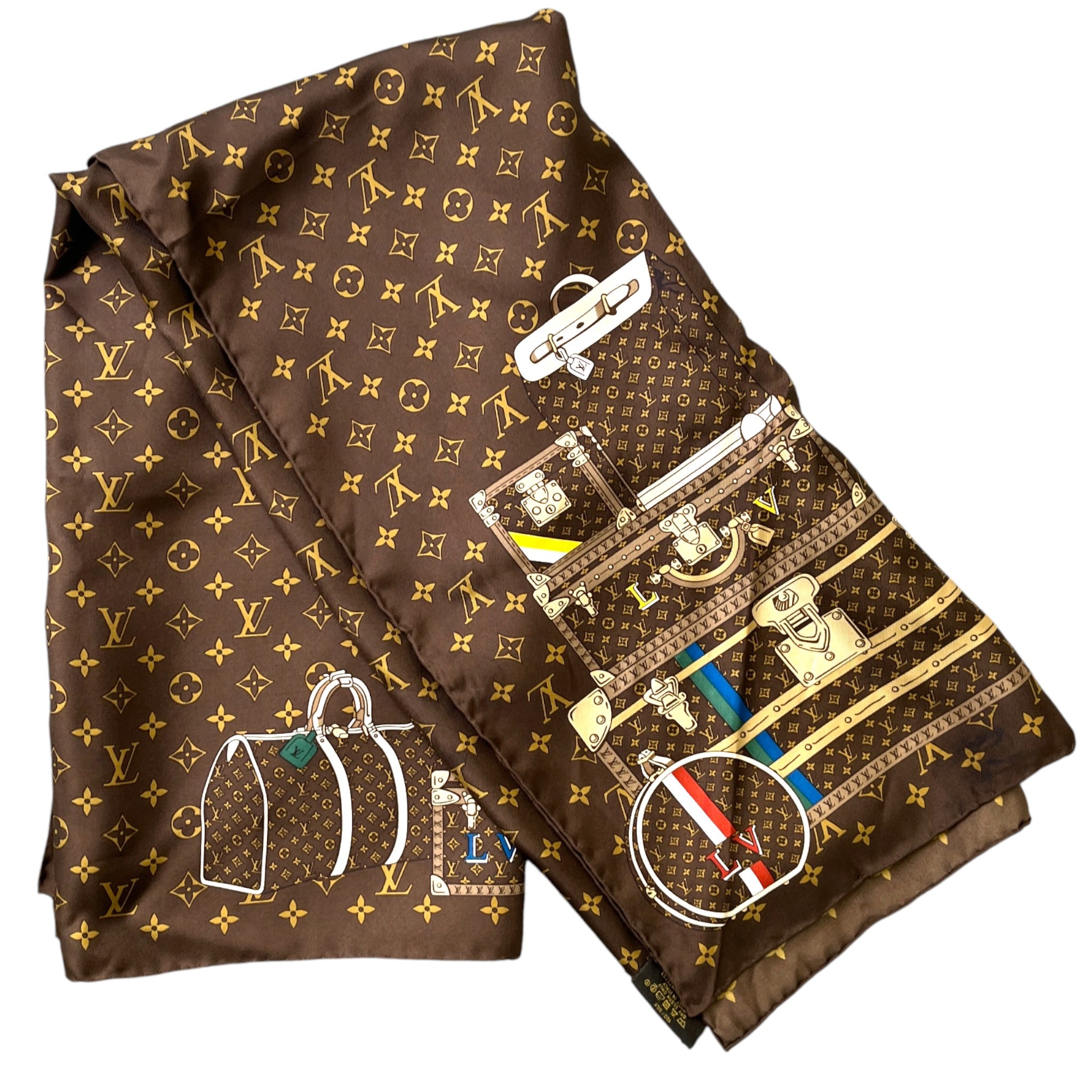 Women's Monogram Trunks Scarf Brown