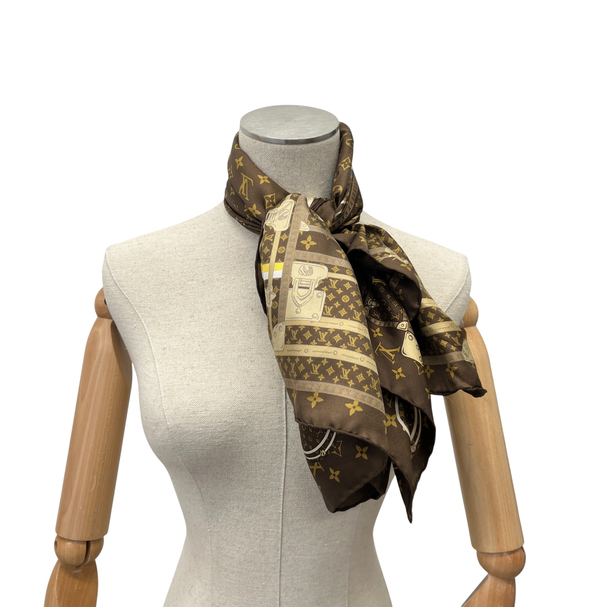 Women's Monogram Trunks Scarf Brown
