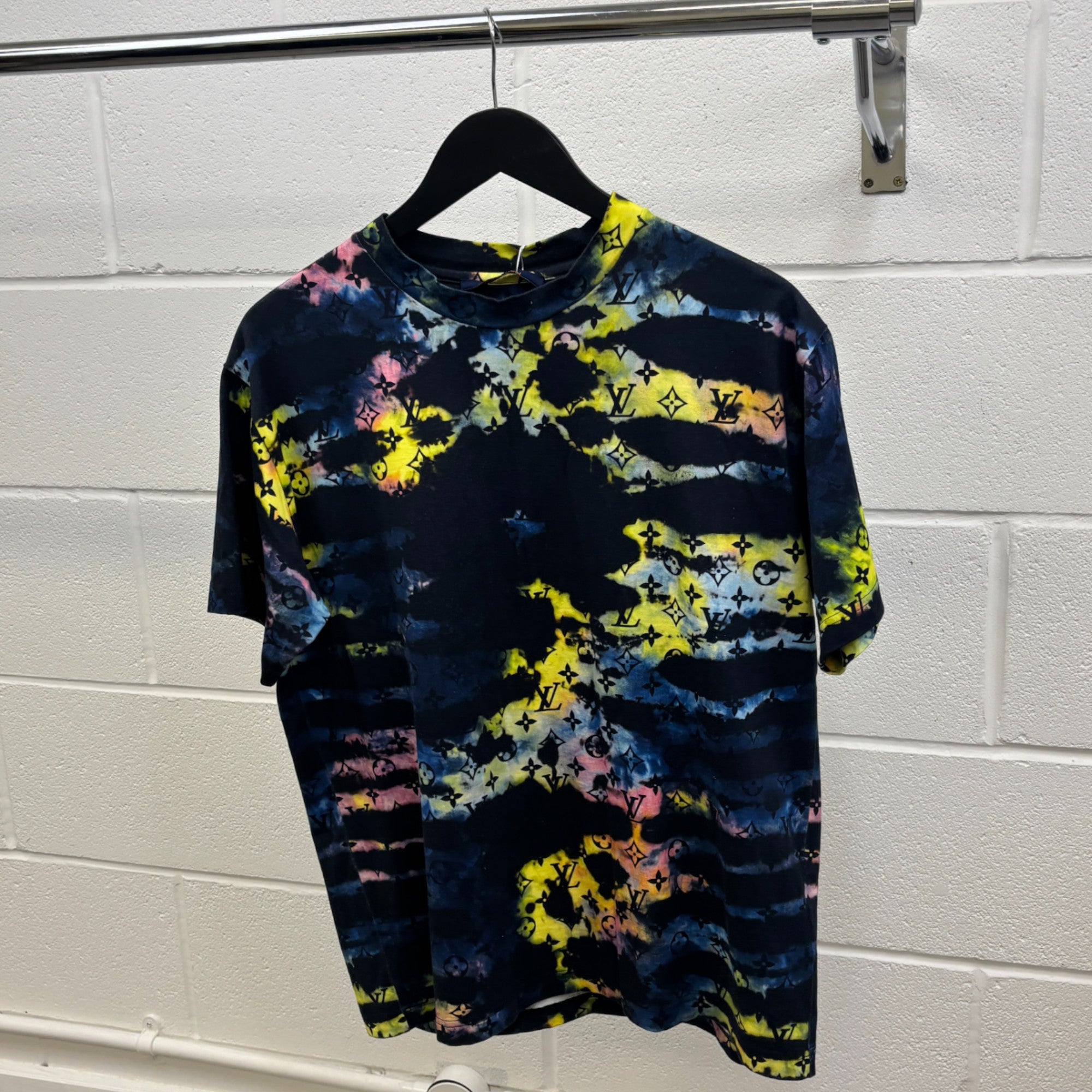 Men's Monogram Tie-Dye T-Shirt Multi-Coloured Size S