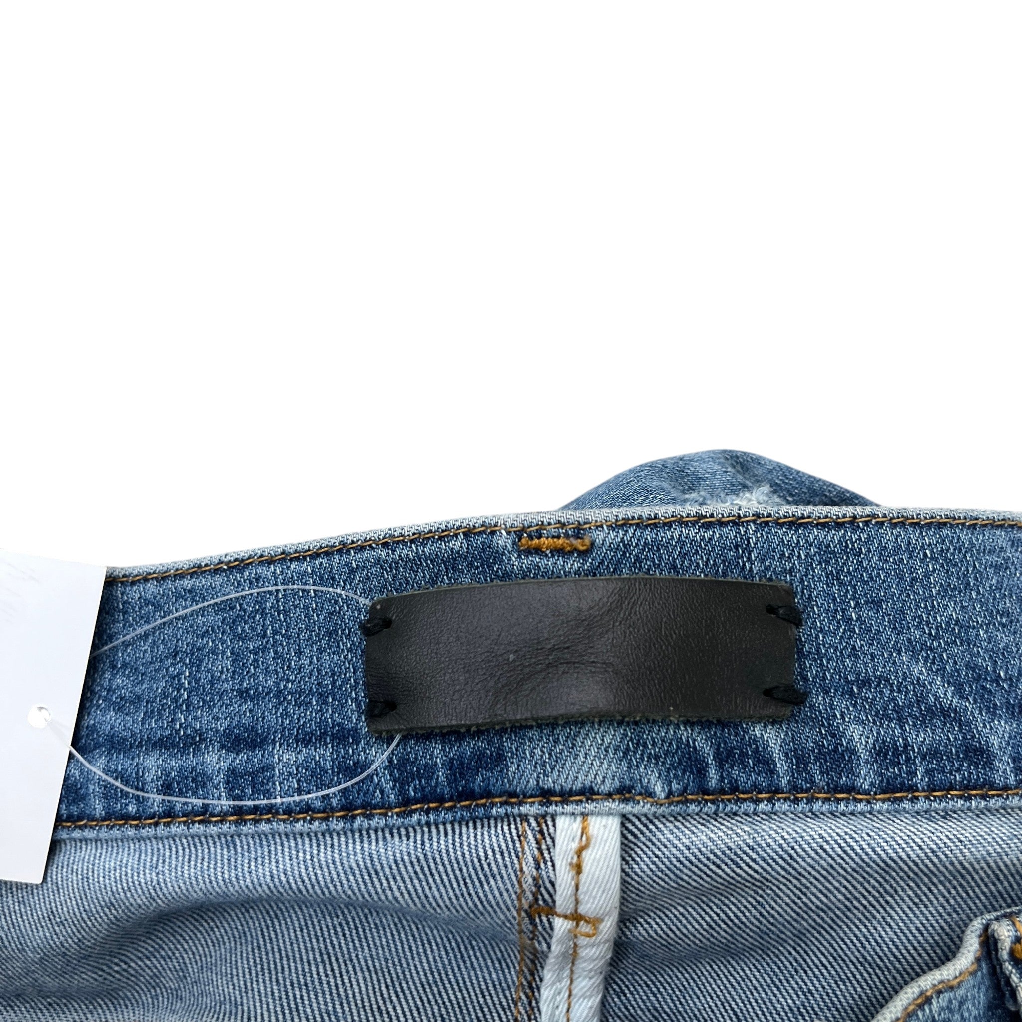 Men's Distressed Paint Splatter Jeans Blue Size Waist 34"