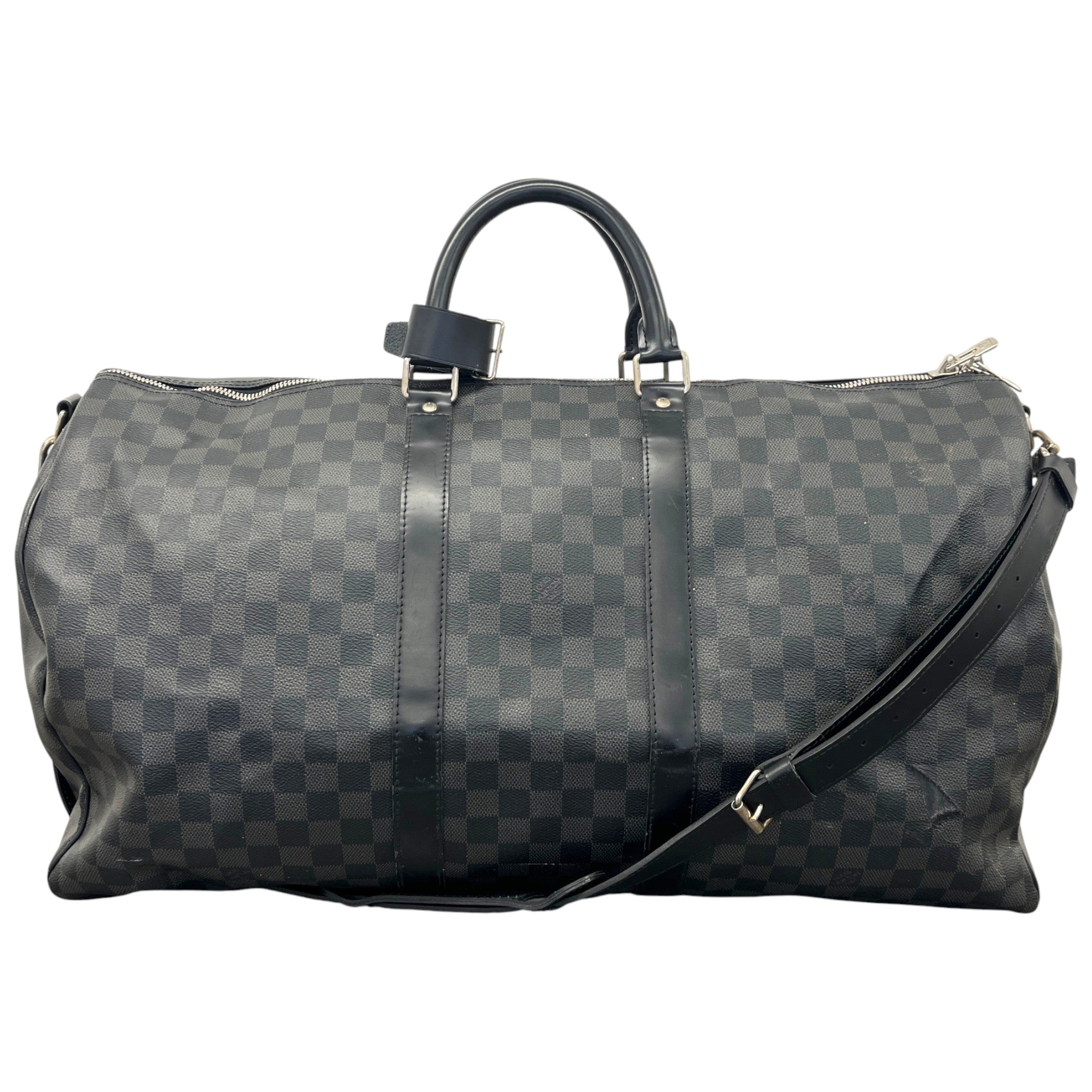 Men's Damier Graphite Keepall Bandoulière 55 Bag Black