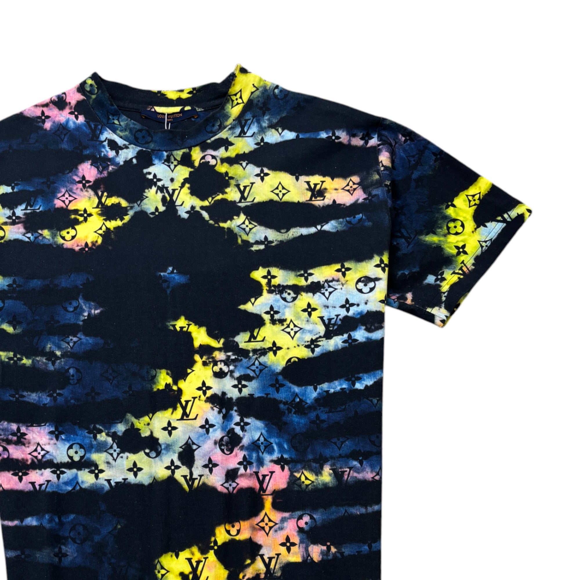 Men's Monogram Tie-Dye T-Shirt Multi-Coloured Size S