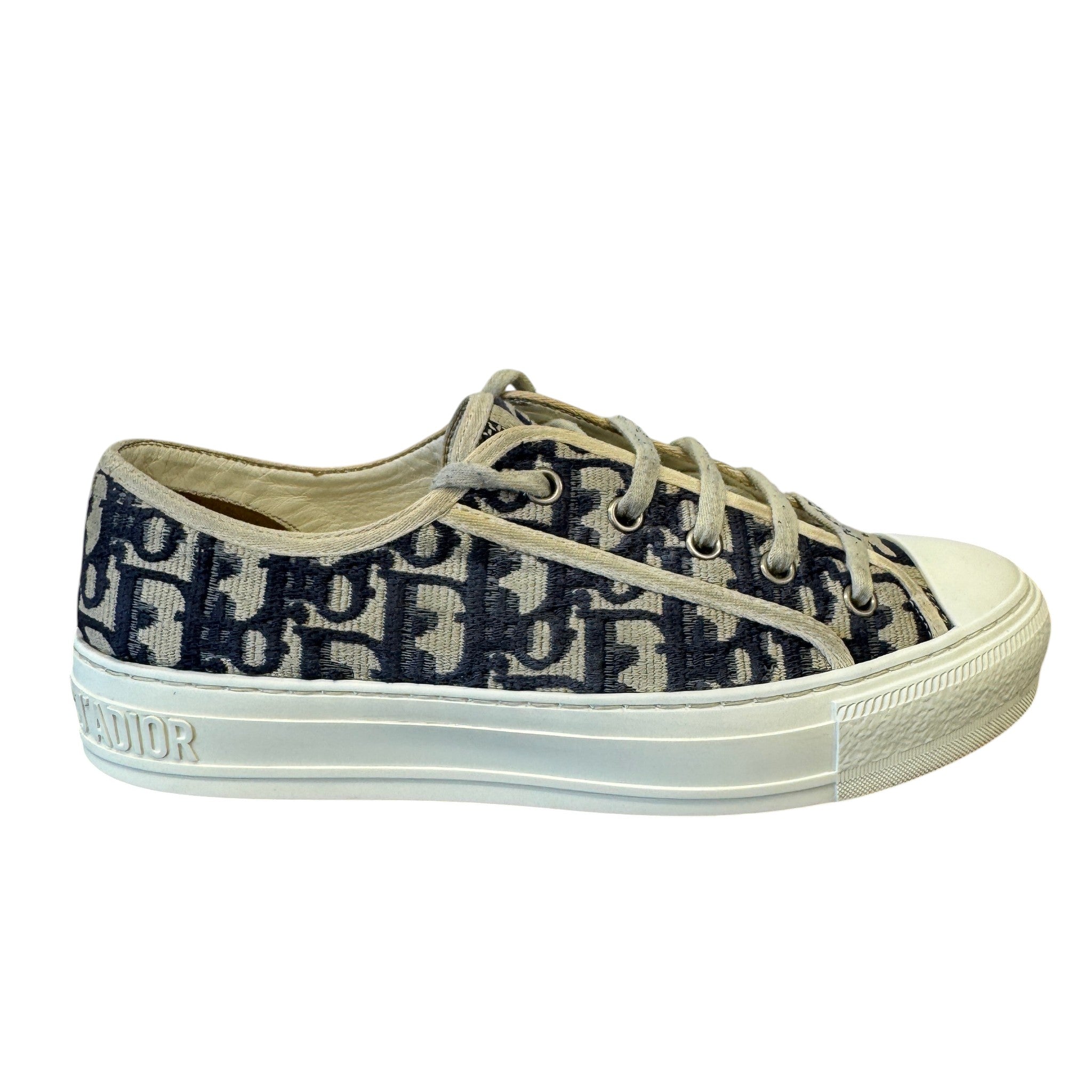 Women's Walk'N'Dior Low Trainers Navy Size EU 38.5 / UK 5.5