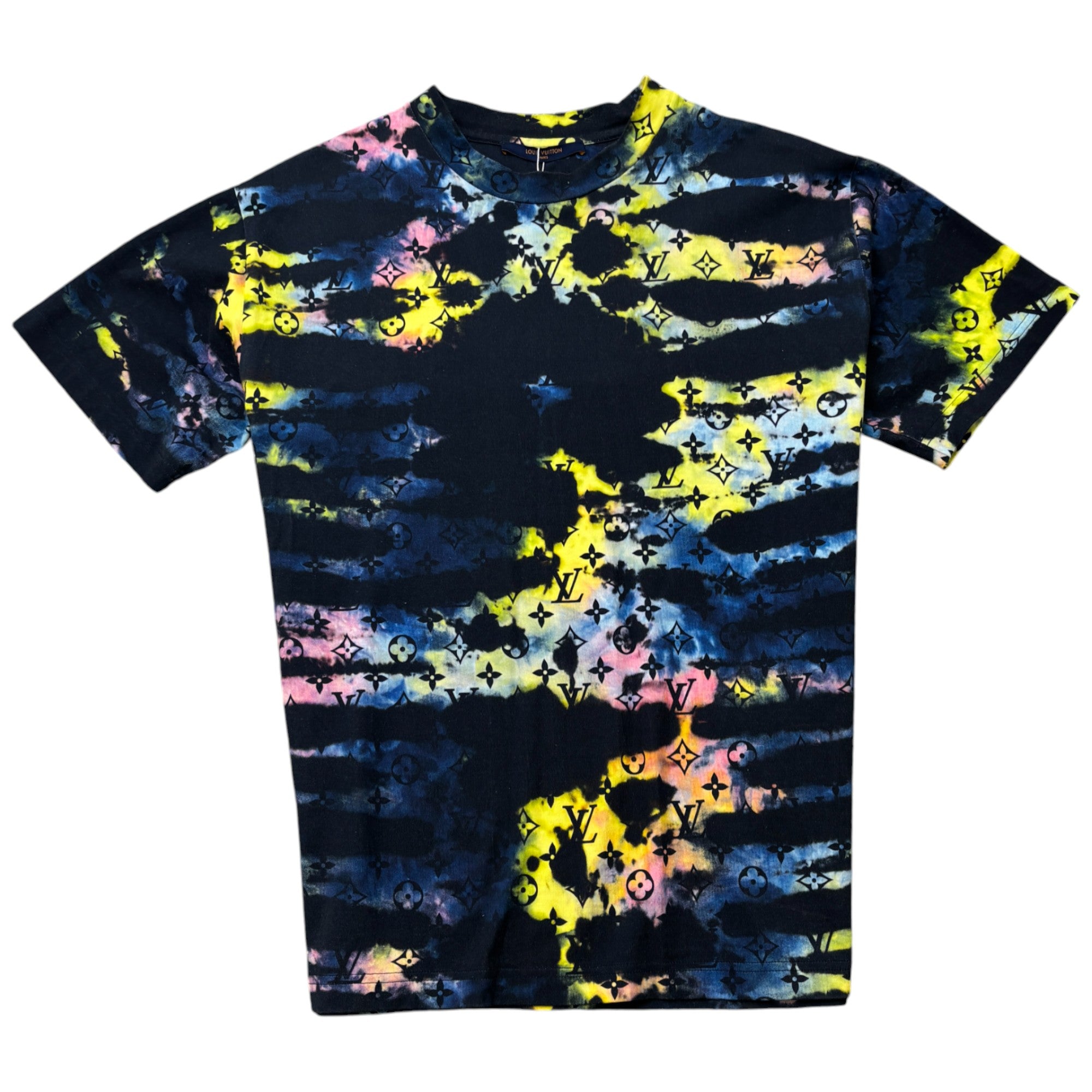 Men's Monogram Tie-Dye T-Shirt Multi-Coloured Size S