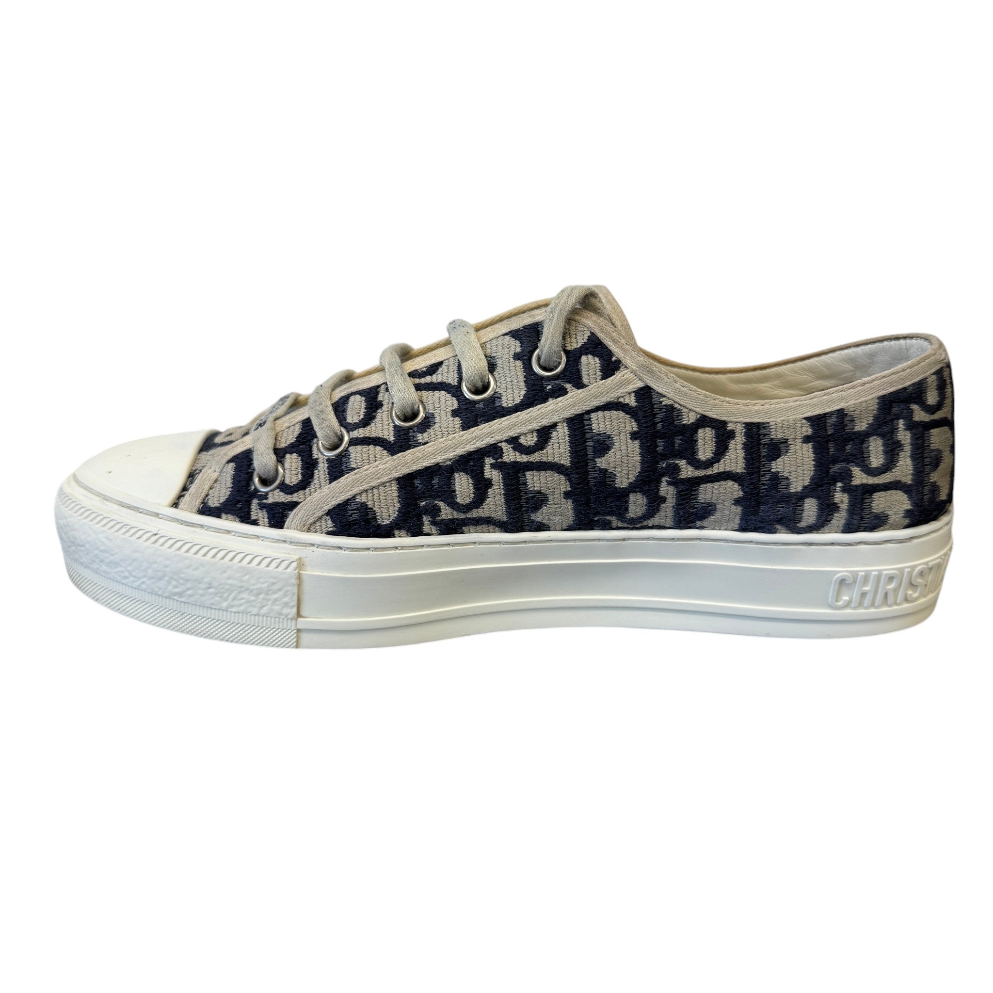Women's Walk'N'Dior Low Trainers Navy Size EU 38.5 / UK 5.5