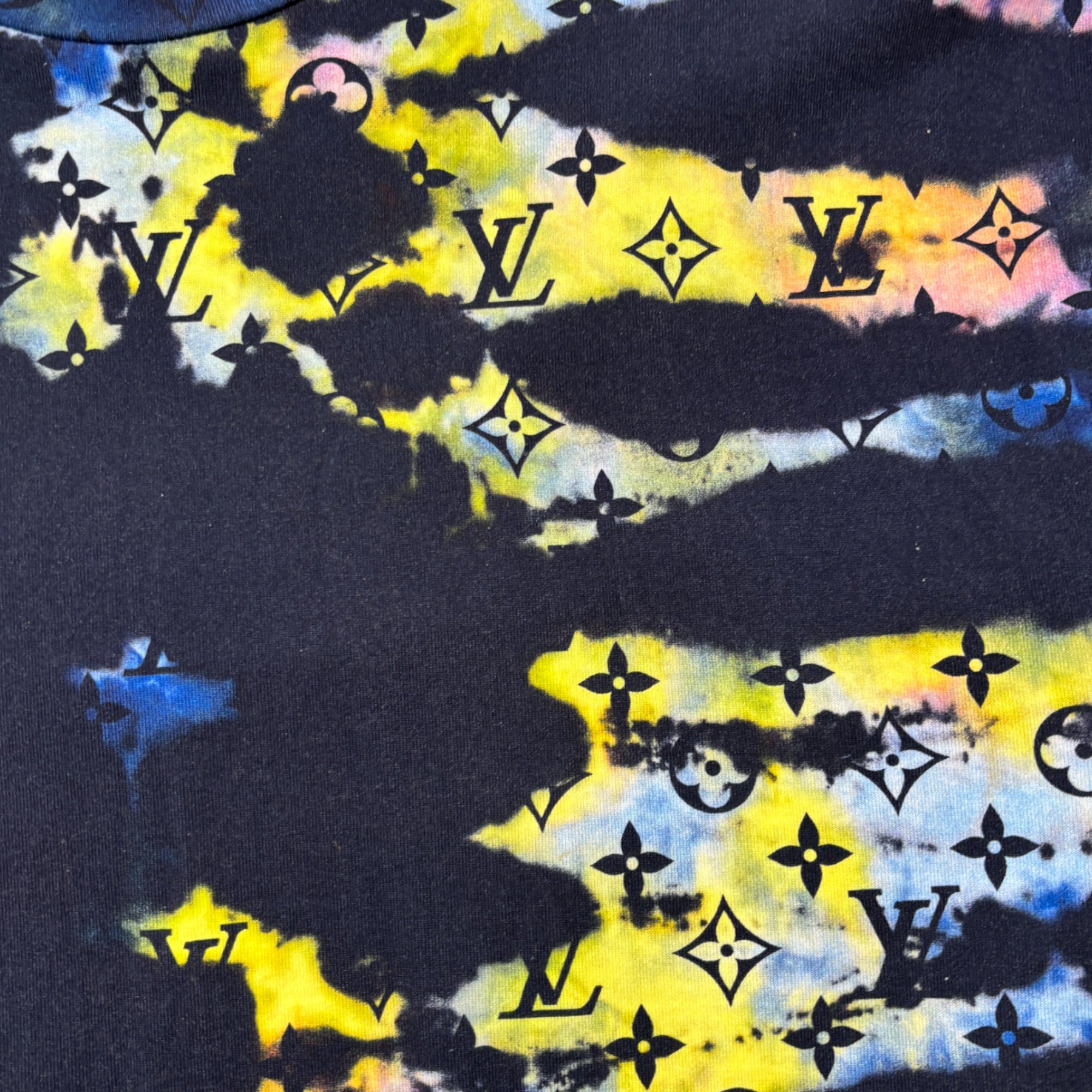 Men's Monogram Tie-Dye T-Shirt Multi-Coloured Size S