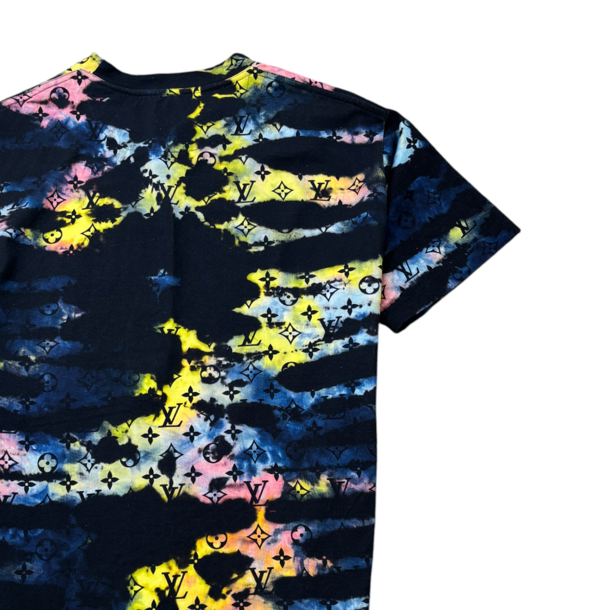 Men's Monogram Tie-Dye T-Shirt Multi-Coloured Size S