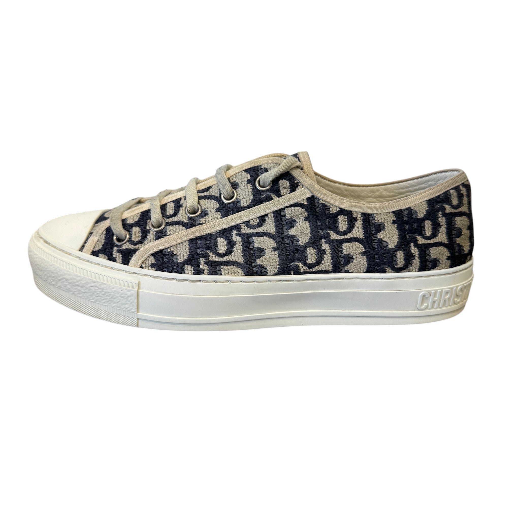 Women's Walk'N'Dior Low Trainers Navy Size EU 38.5 / UK 5.5