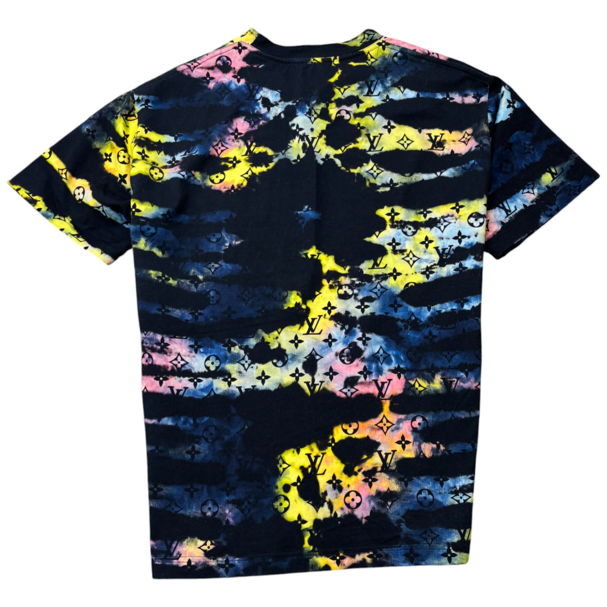 Men's Monogram Tie-Dye T-Shirt Multi-Coloured Size S