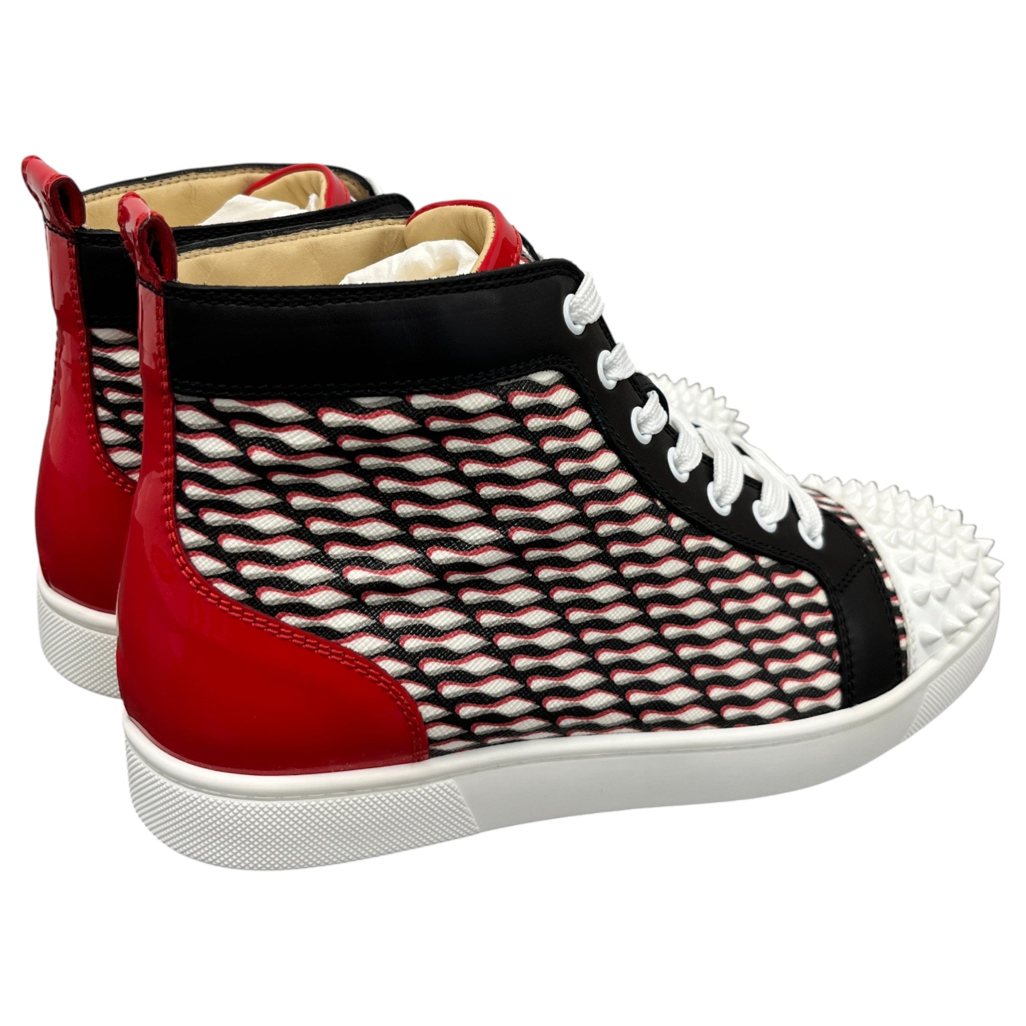 Men's Louis Flat Spikes High Trainers Black Size EU 40 / UK 6