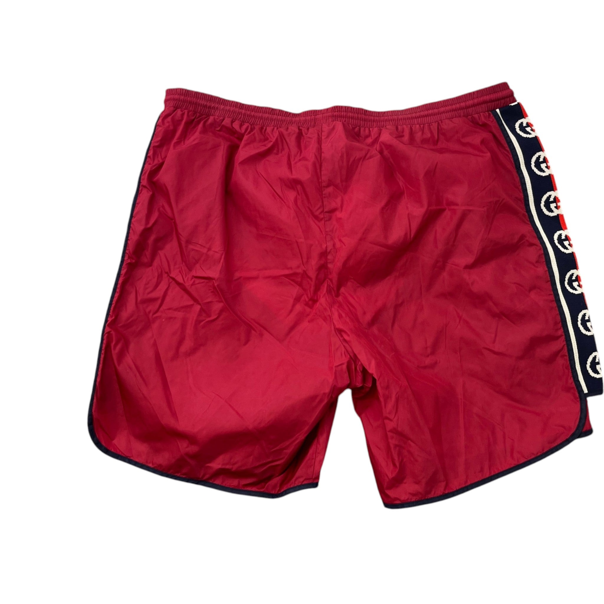 Men's Gg Web Swim Shorts Red Size W32 / IT 48