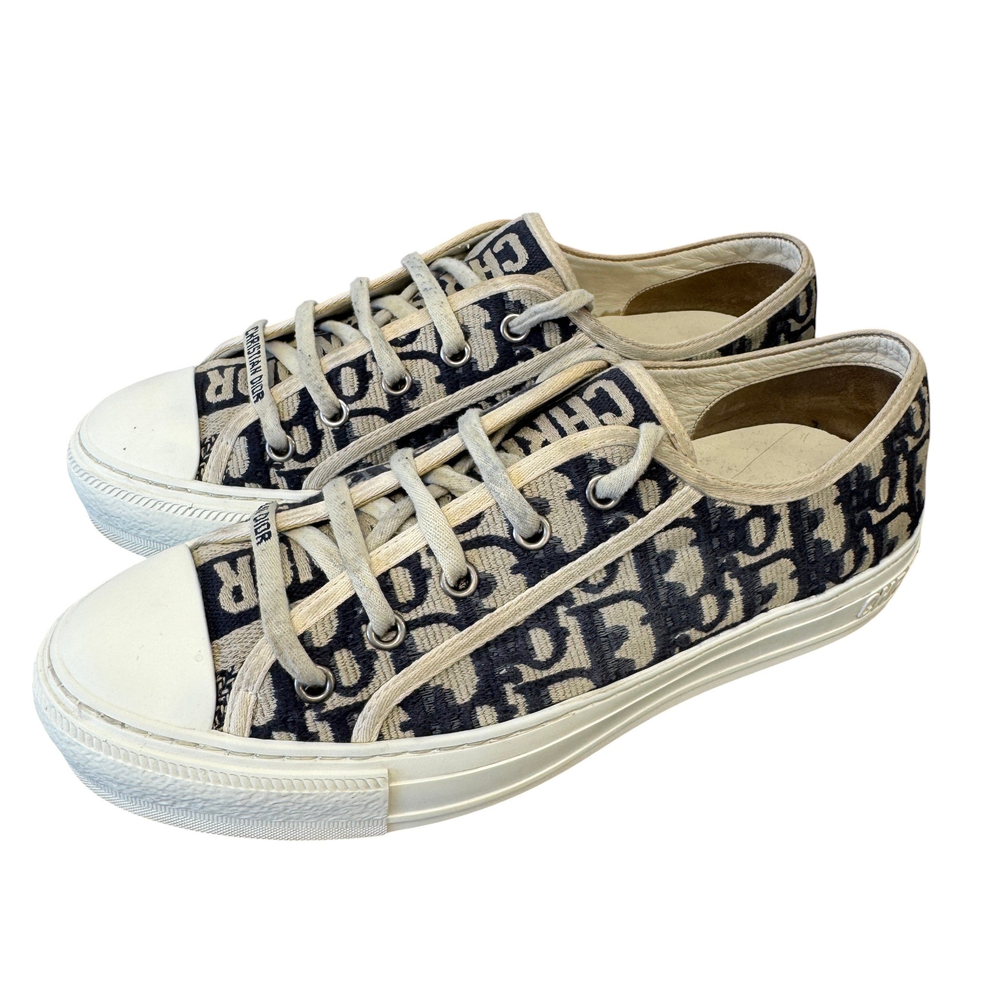 Women's Walk'N'Dior Low Trainers Navy Size EU 38.5 / UK 5.5