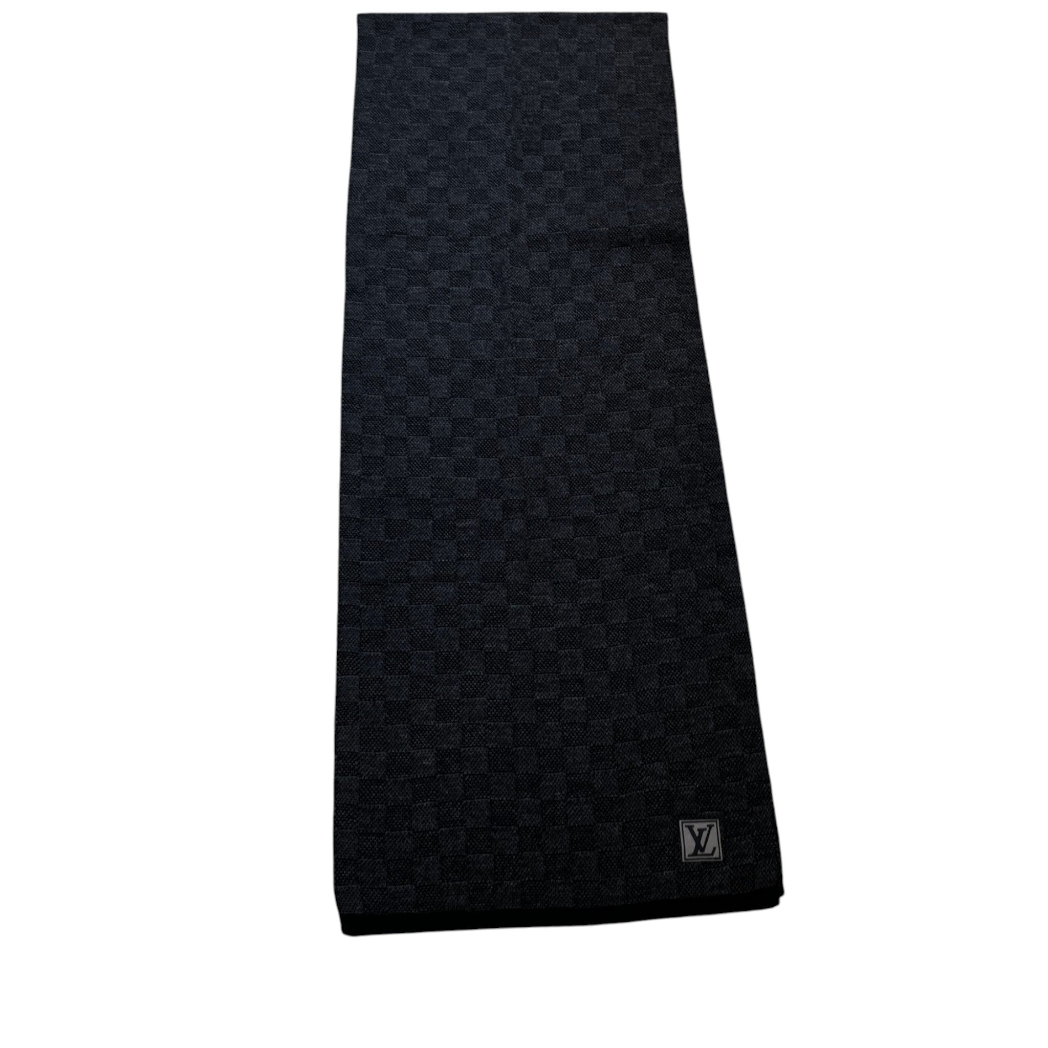 Men's Petit Damier Scarf Black