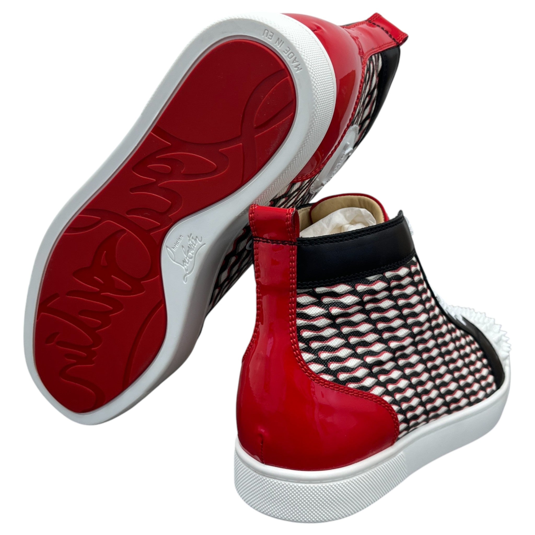 Men's Louis Flat Spikes High Trainers Black Size EU 40 / UK 6