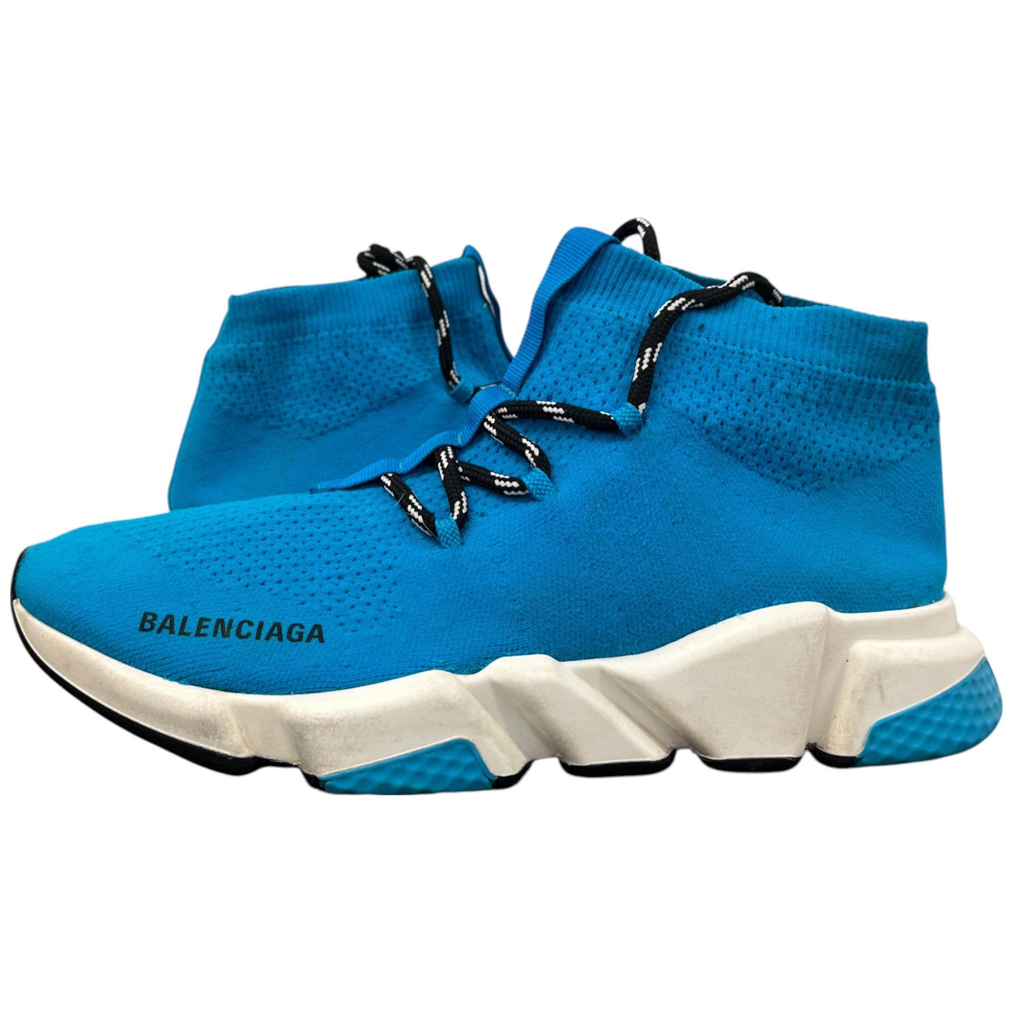 Men's Speed Lace Up High Trainers Blue Size EU 41 / UK 7