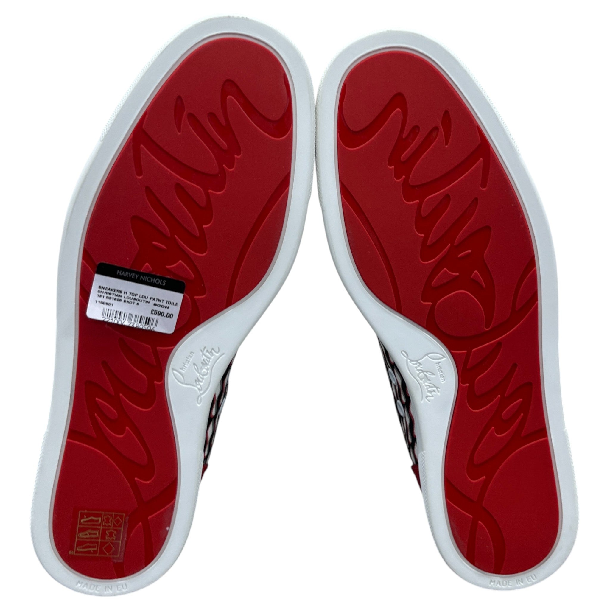 Men's Louis Flat Spikes High Trainers Black Size EU 40 / UK 6