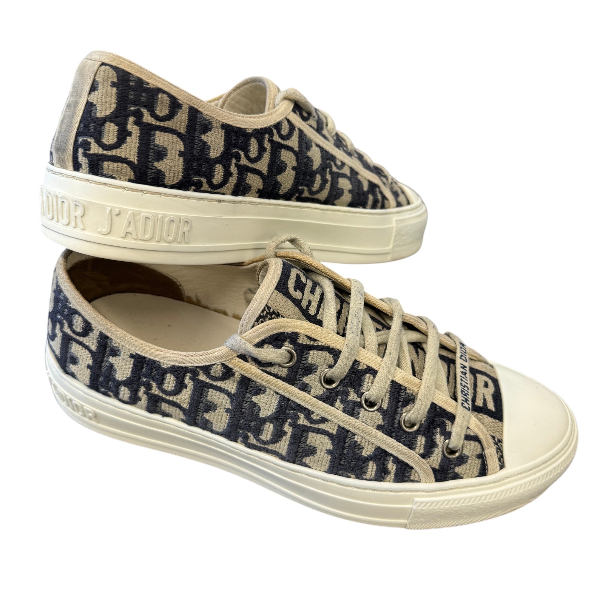 Women's Walk'N'Dior Low Trainers Navy Size EU 38.5 / UK 5.5