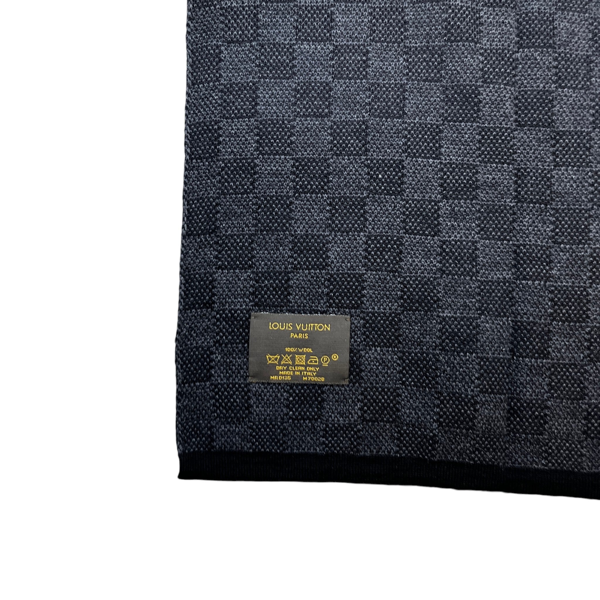 Men's Petit Damier Scarf Black