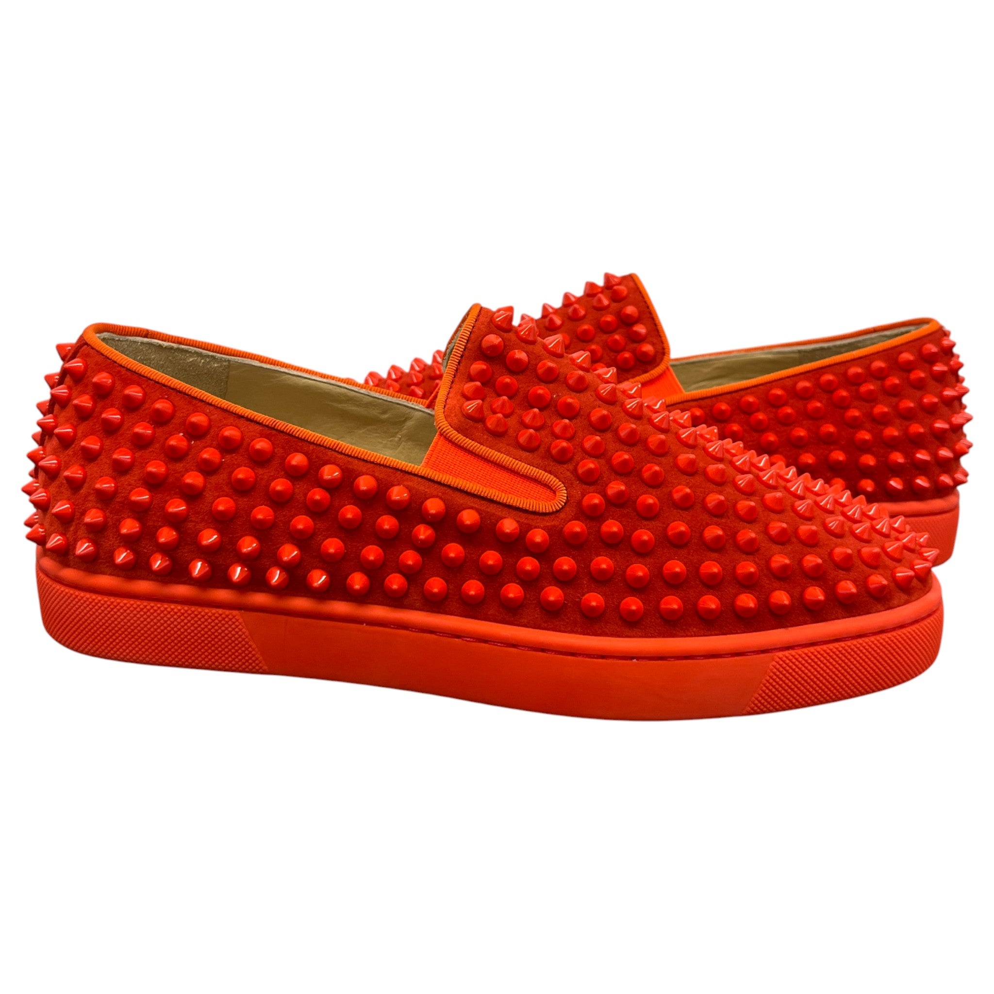 Men's Nazapunta Flat Spikes Loafers Red Size EU 40 / UK 6