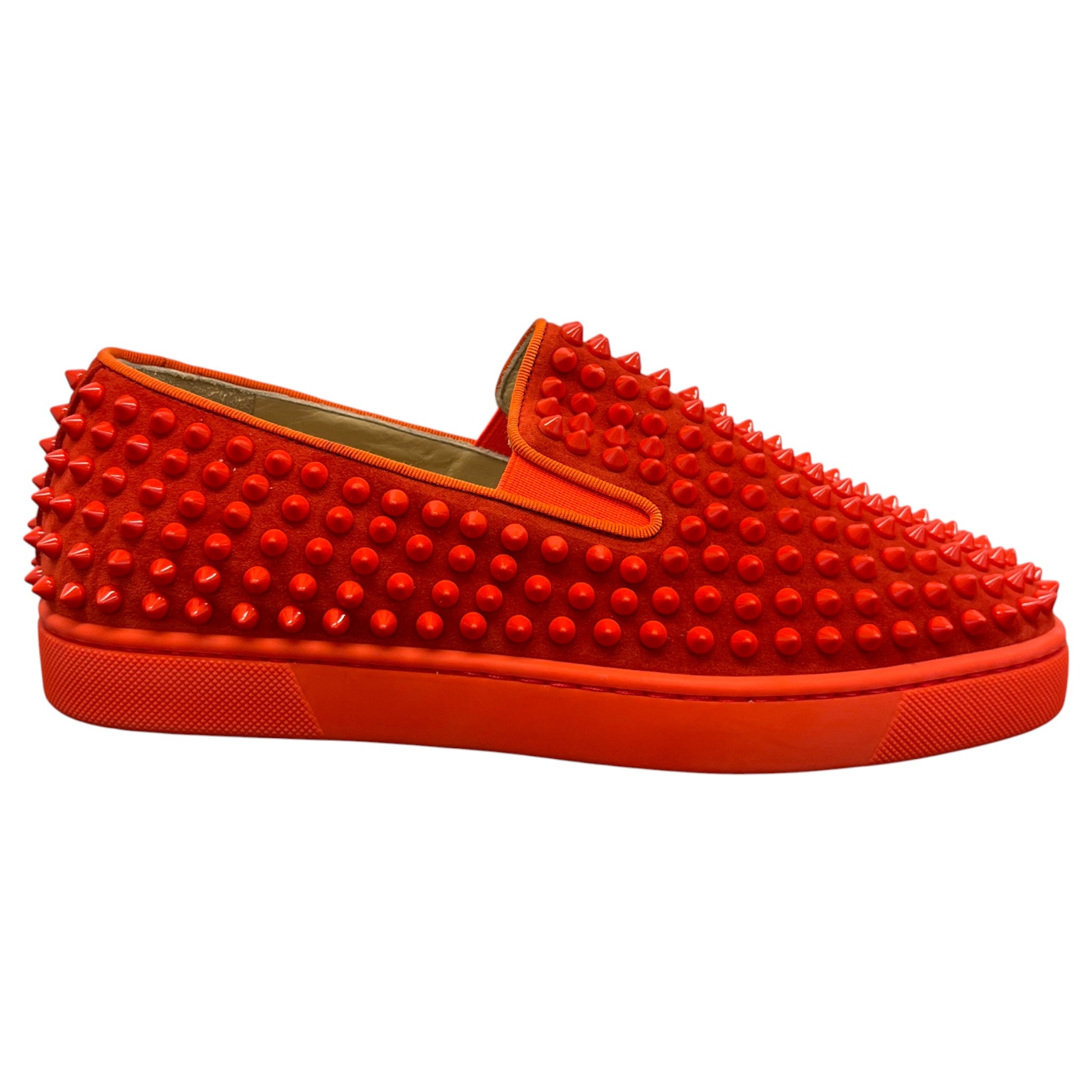 Men's Nazapunta Flat Spikes Loafers Red Size EU 40 / UK 6