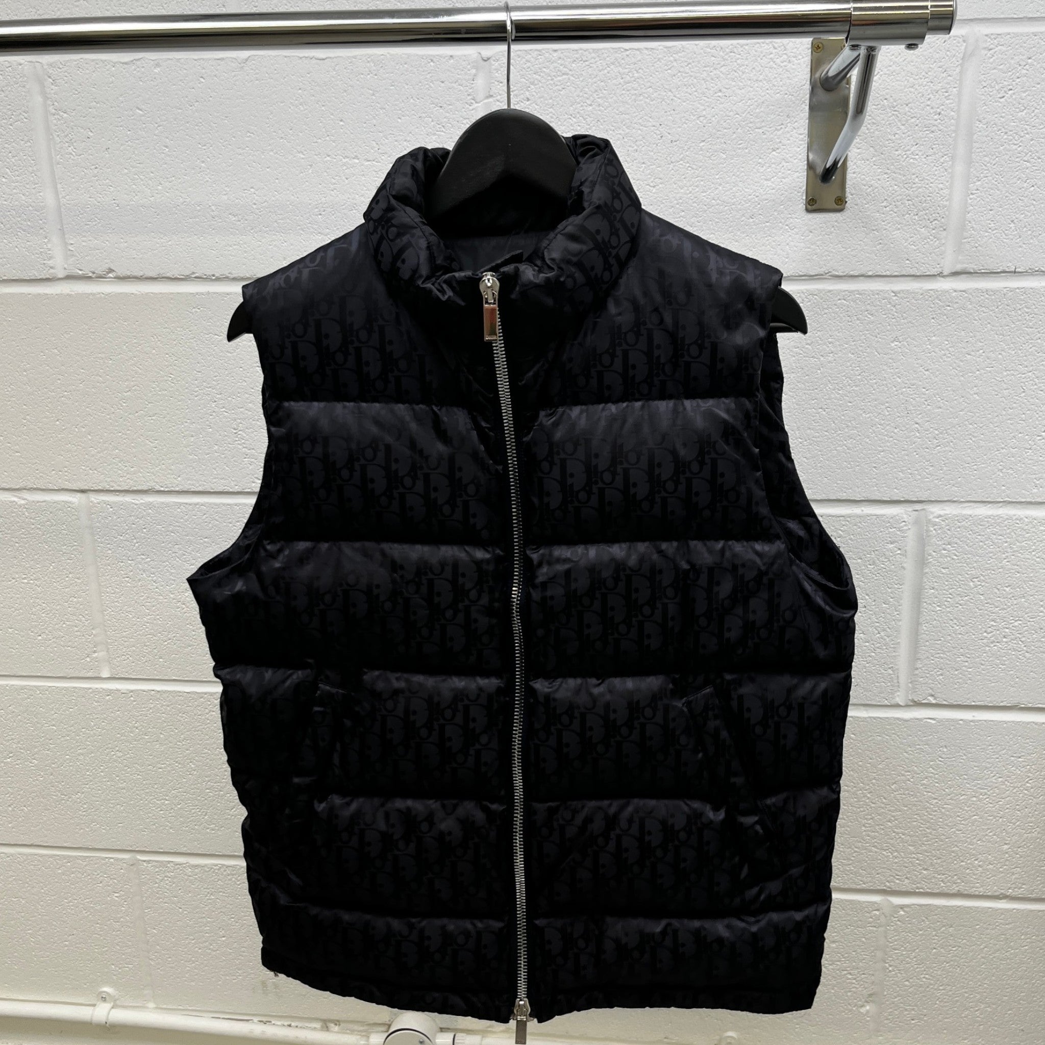 Men's Oblique Gilet Navy Size IT 46 / S