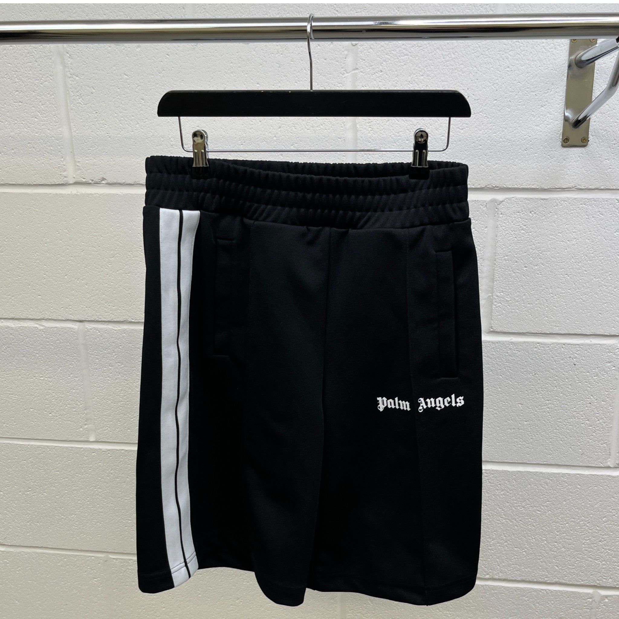 Men's Logo Print Shorts Black Size S