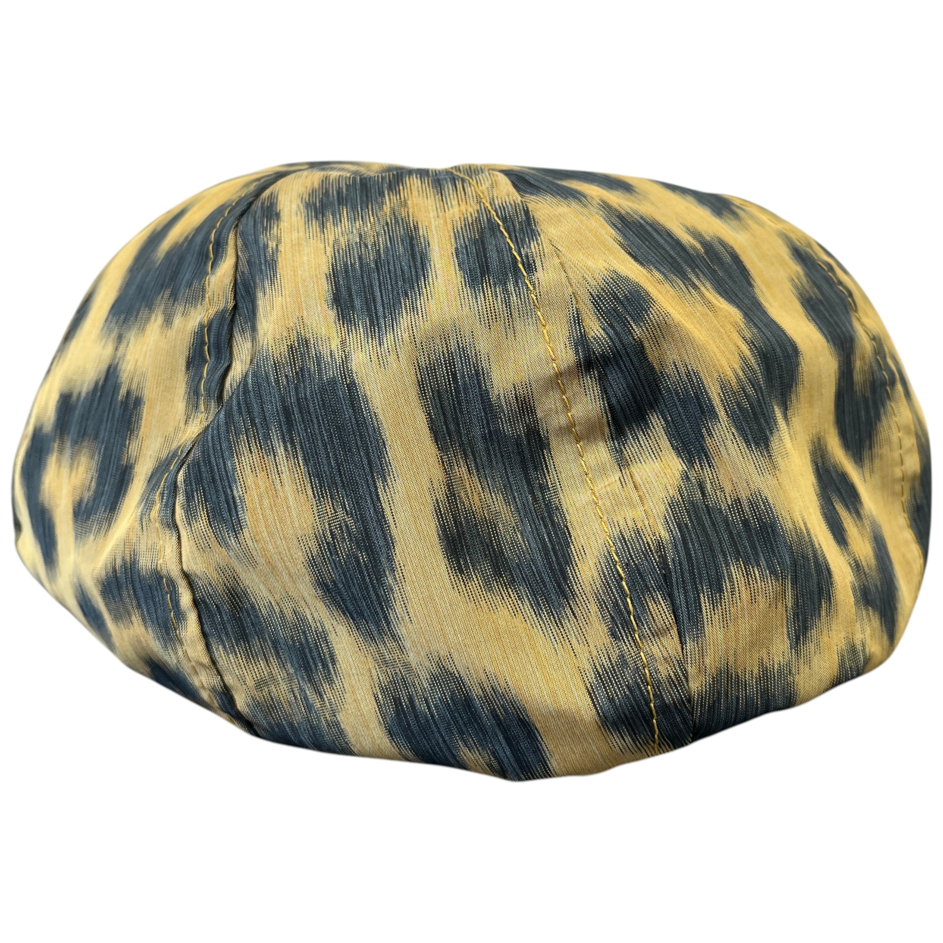 Leopard Printed Beret Hat Black
