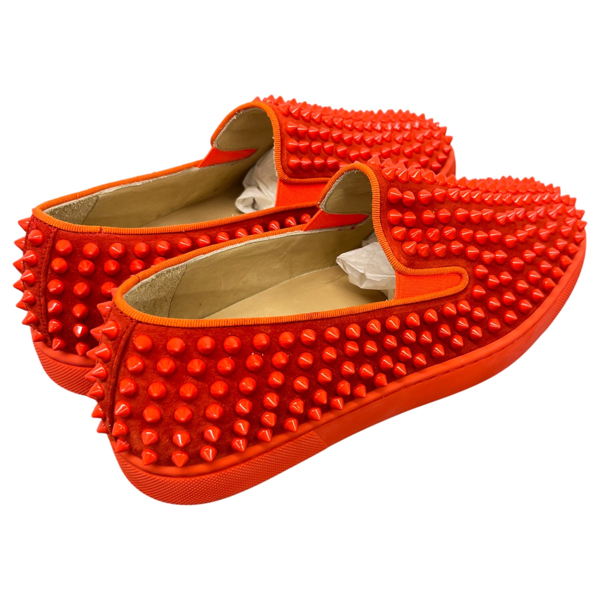 Men's Nazapunta Flat Spikes Loafers Red Size EU 40 / UK 6