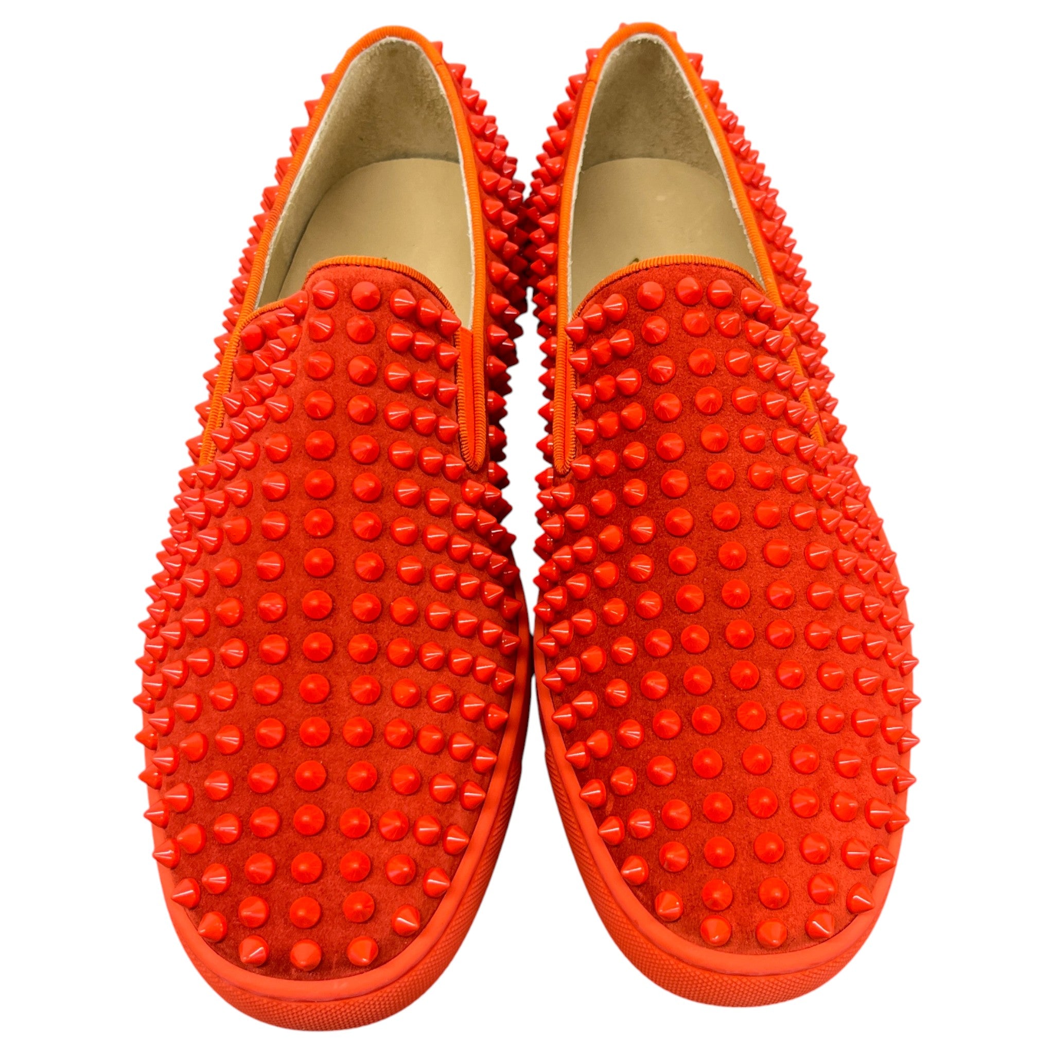 Men's Nazapunta Flat Spikes Loafers Red Size EU 40 / UK 6